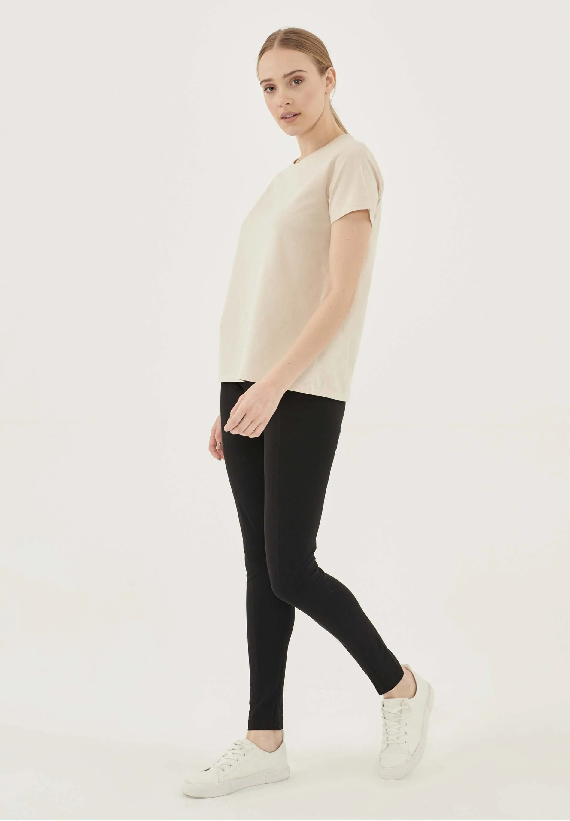 Women's Basic Round Neck T-Shirt Stone sold by Ivalo.com product image thumbnail 4