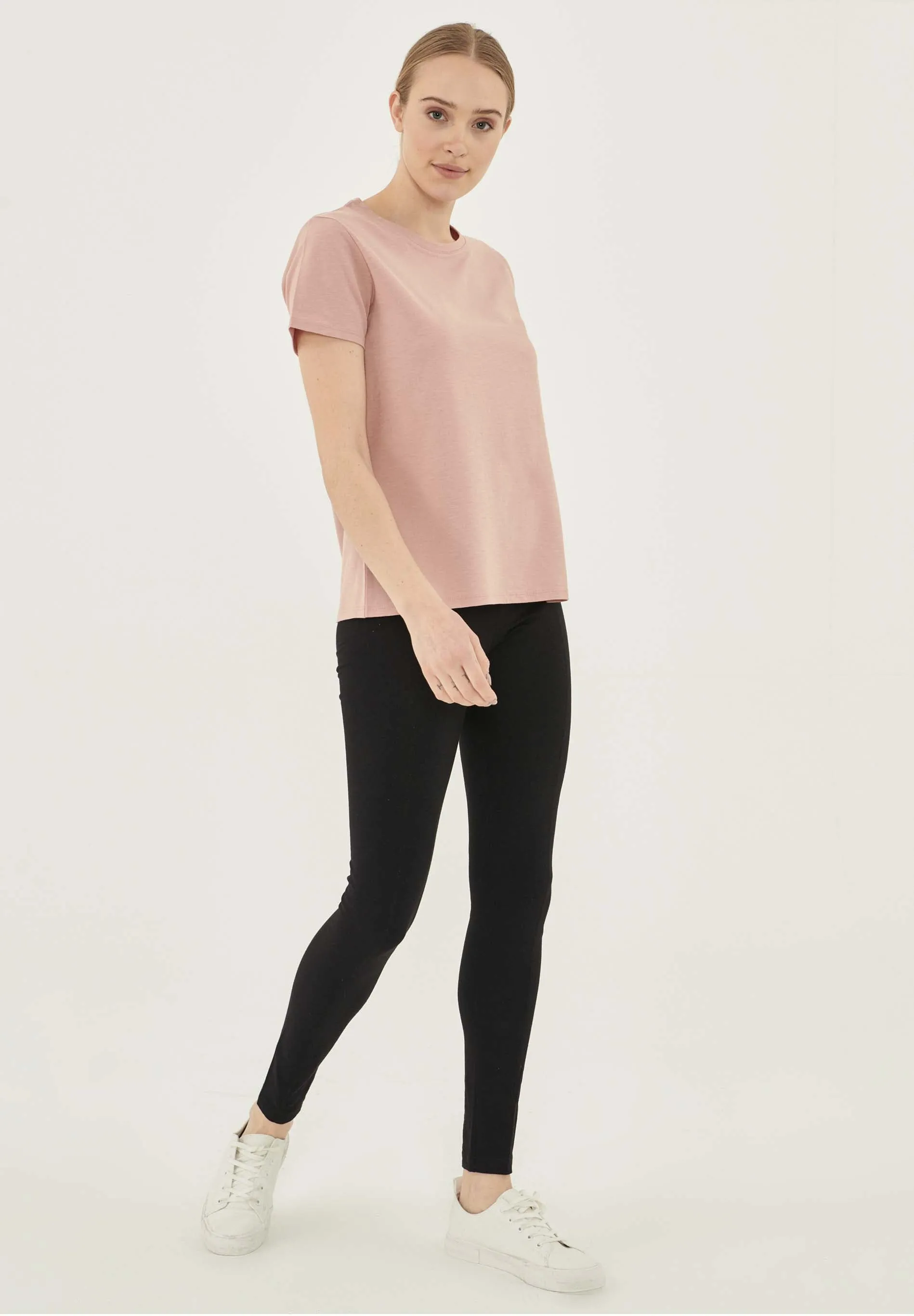 Women's Basic Round Neck T-Shirt Rose sold by Ivalo.com product image thumbnail 4