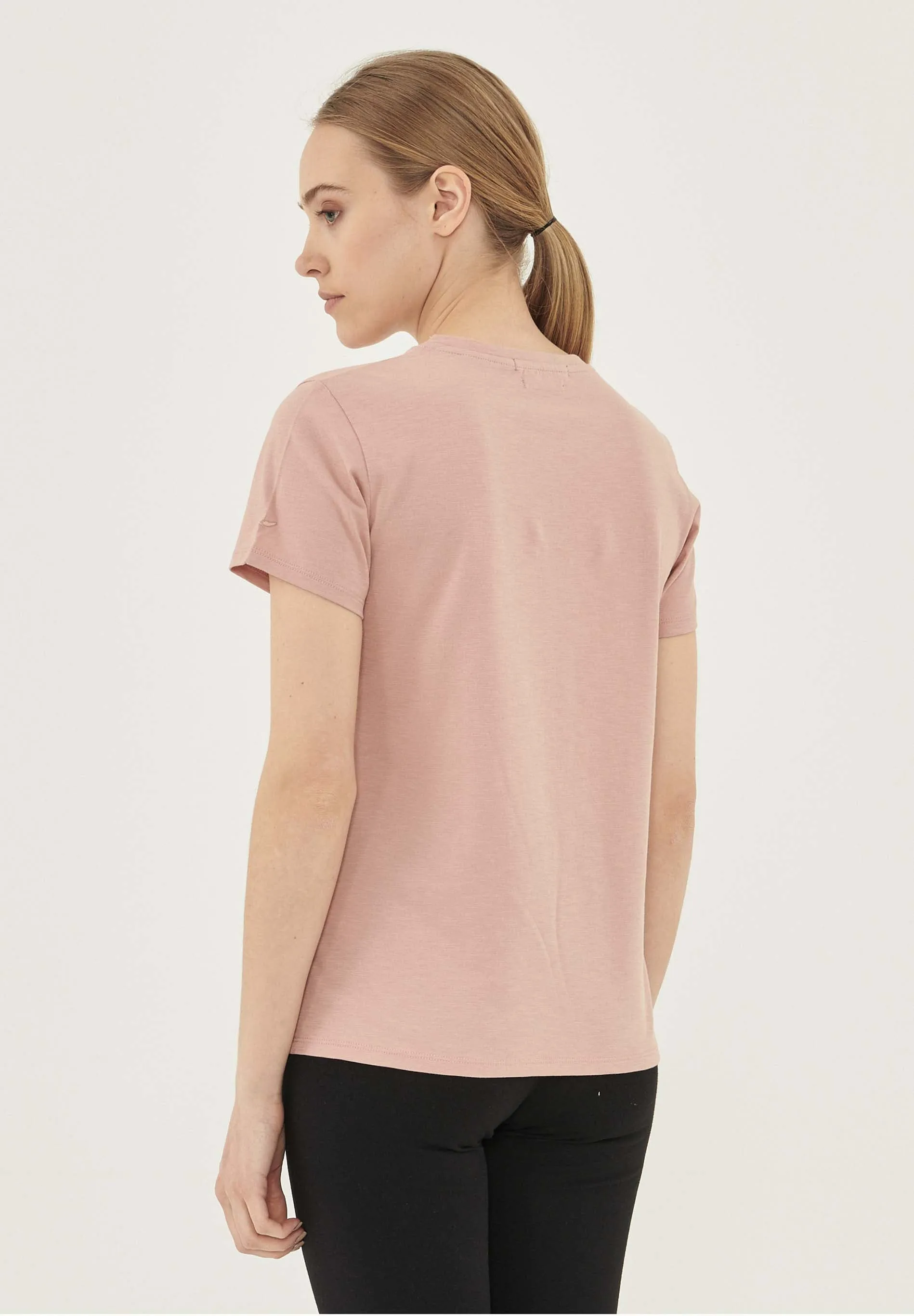 Women's Basic Round Neck T-Shirt Rose sold by Ivalo.com product image thumbnail 2