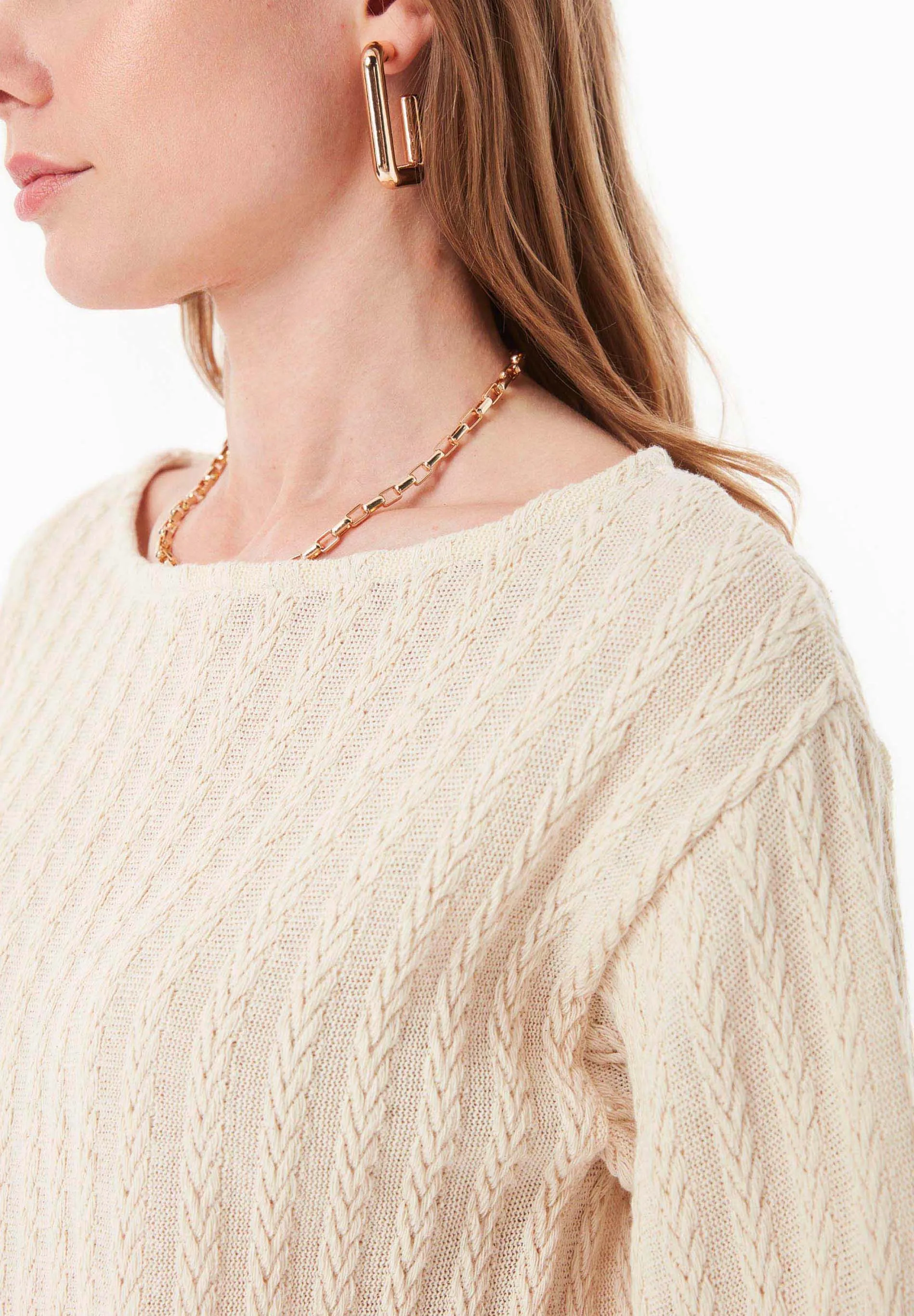 Fantasy Cotton Knit Long Sleeve Natural sold by Ivalo.com product image thumbnail 5