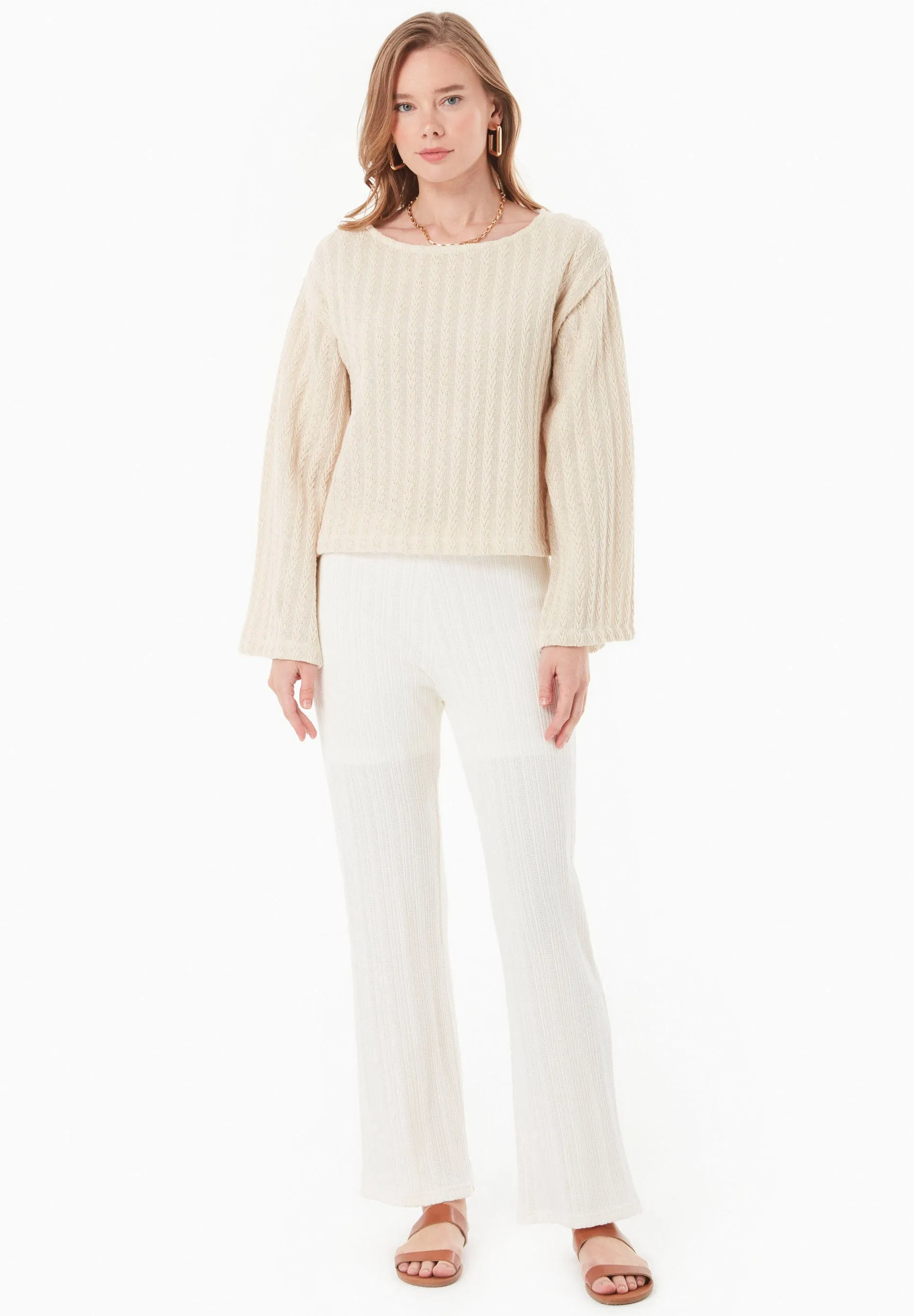 Fantasy Cotton Knit Long Sleeve Natural sold by Ivalo.com product image thumbnail 3