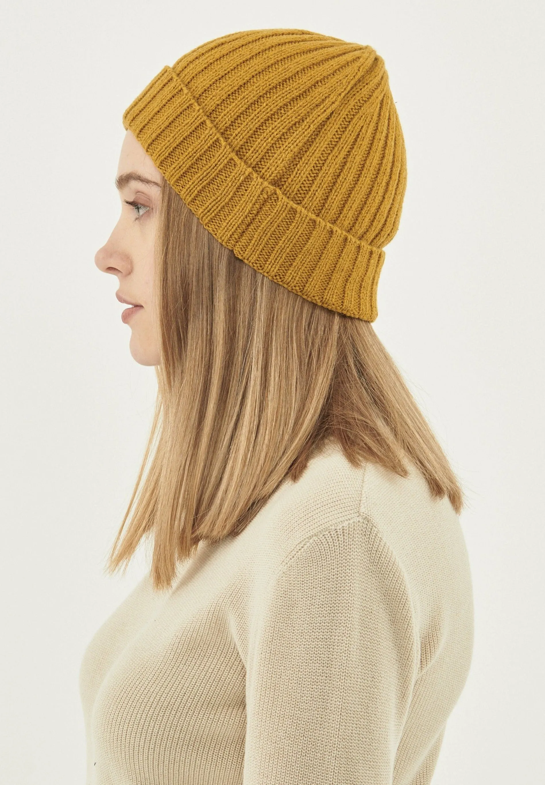 Wide Rib Merino Wool Blend Beanie Tobacco sold by Ivalo.com product image thumbnail 2