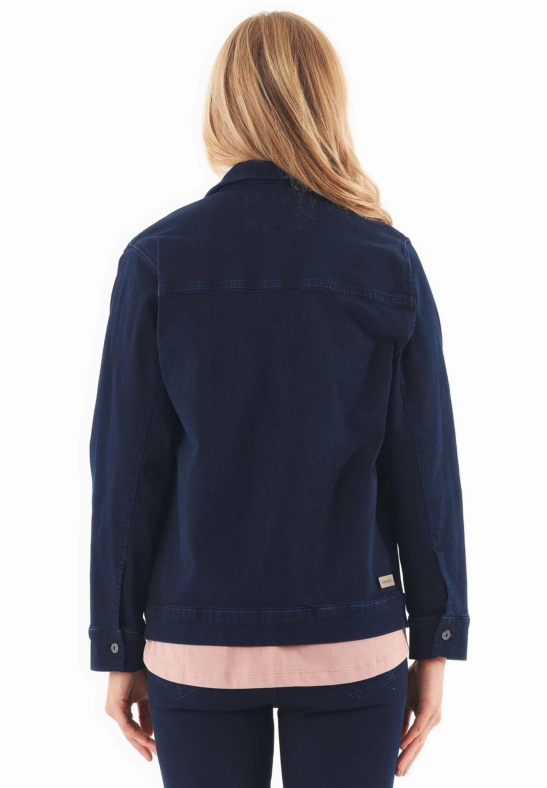 Women's Organic Cotton Denim Jacket Dark Navy sold by Ivalo.com product image thumbnail 3