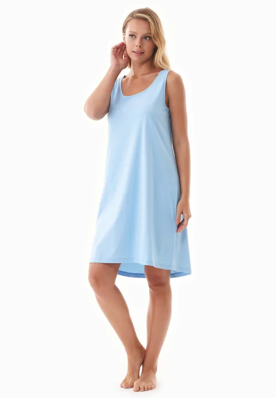 Dennis Sleeveless Nightdress Light Blue sold by Ivalo.com