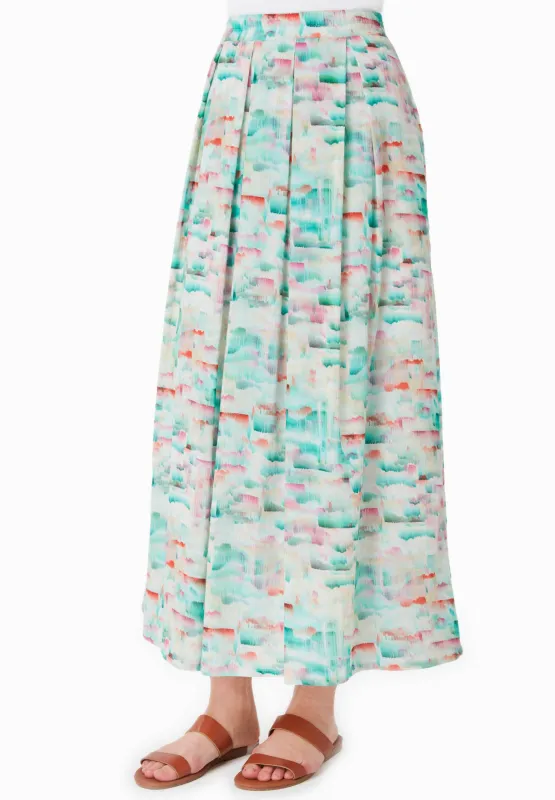 Long Crinkle Voile Skirt Brushed Effect sold by Ivalo.com