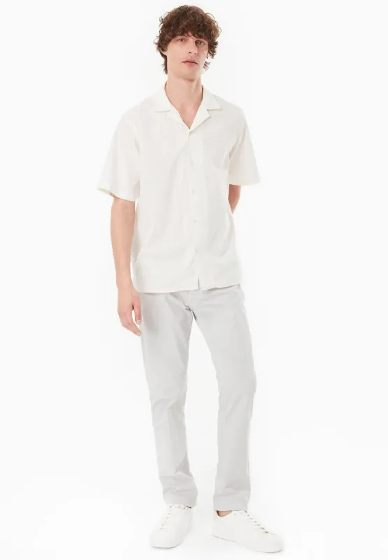 Men's Slim-Fit Organic Cotton Trousers Light Grey sold by Ivalo.com