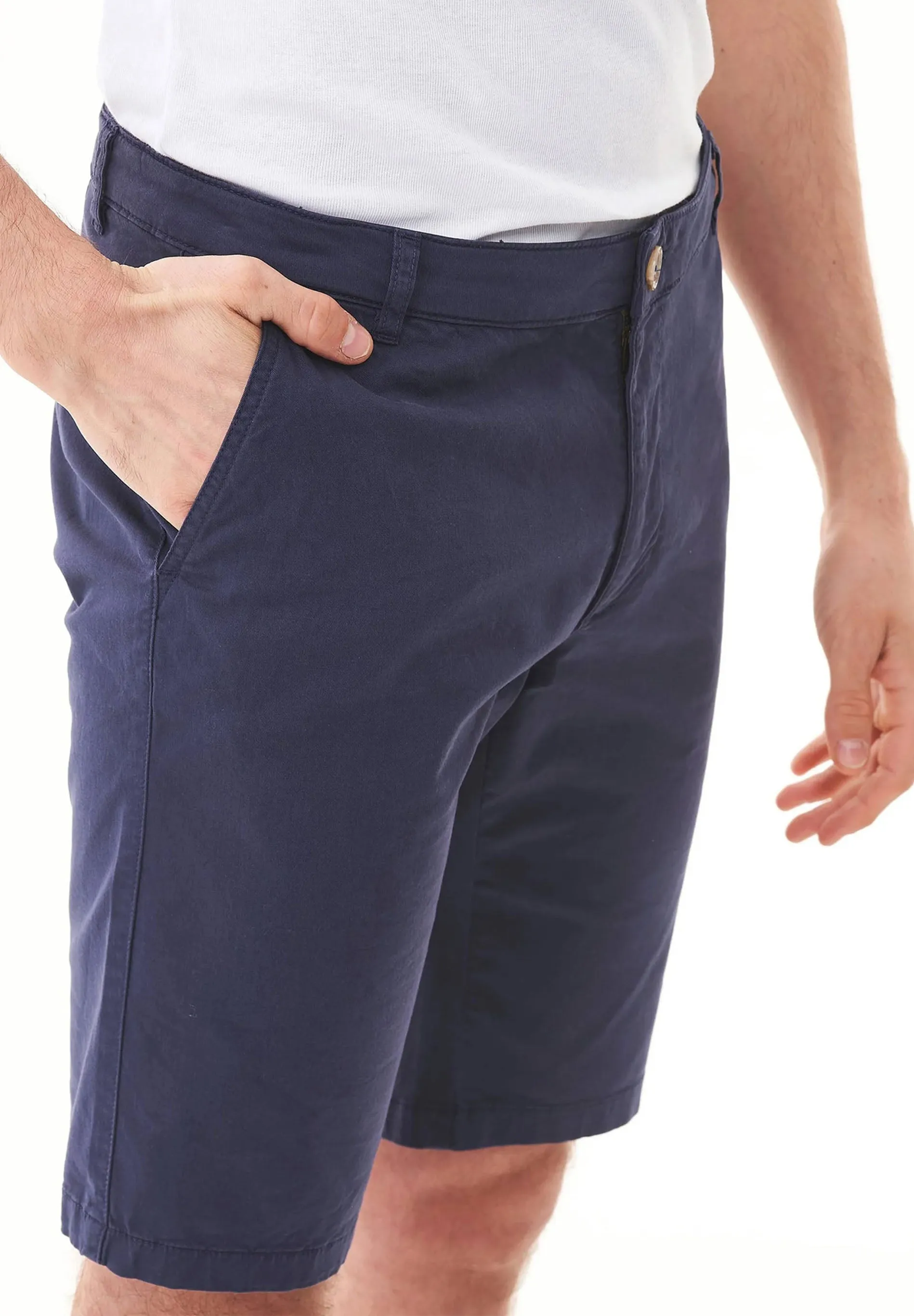 Men's Slim-Fit Organic Cotton Chino Shorts Navy sold by Ivalo.com product image thumbnail 5