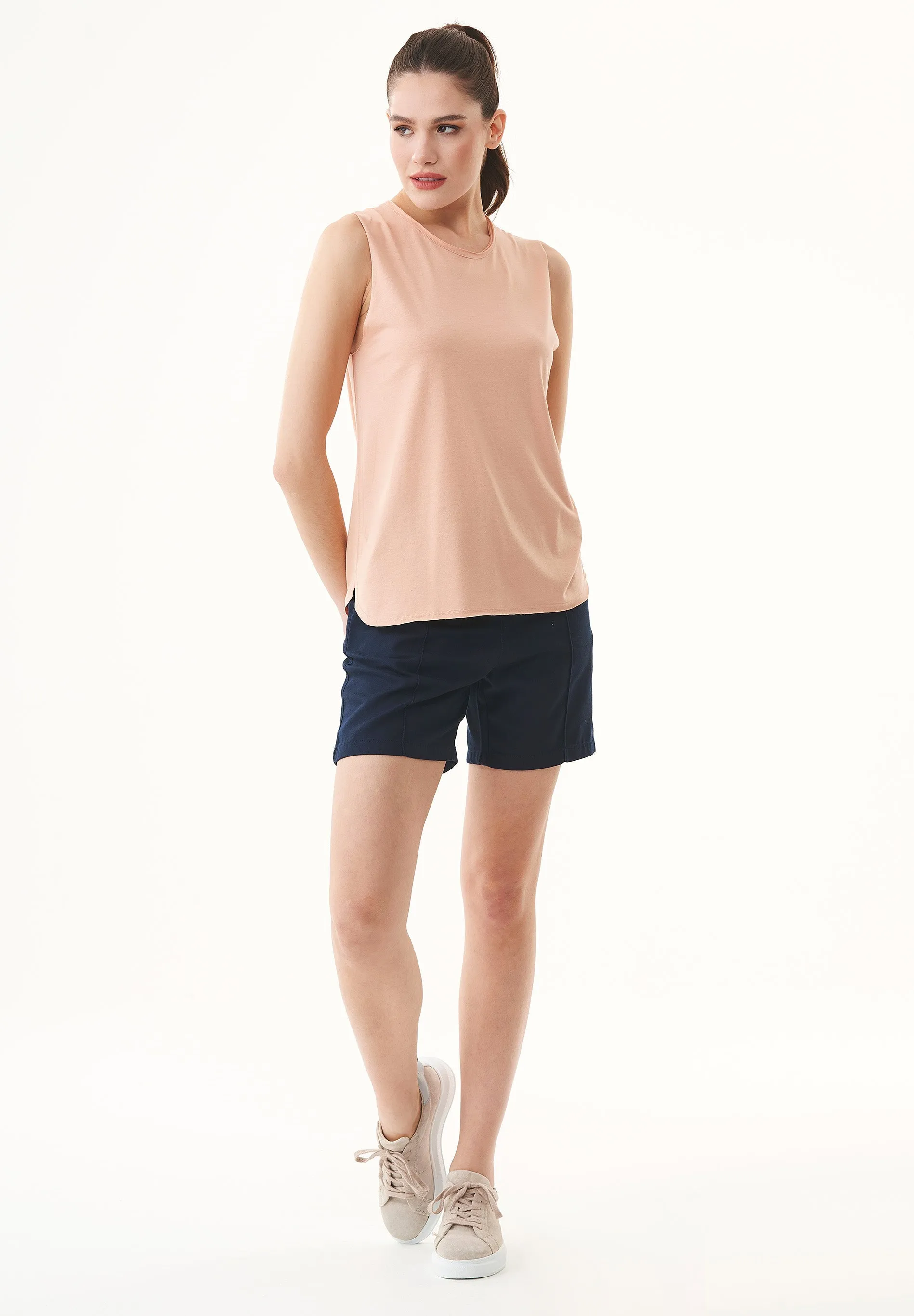 Modal Blend Sleeveless Top Indian Tan sold by Ivalo.com product image thumbnail 5