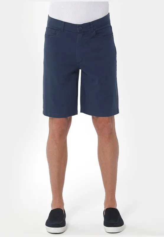 Men's Five-Pocket Organic Cotton Shorts Navy sold by Ivalo.com