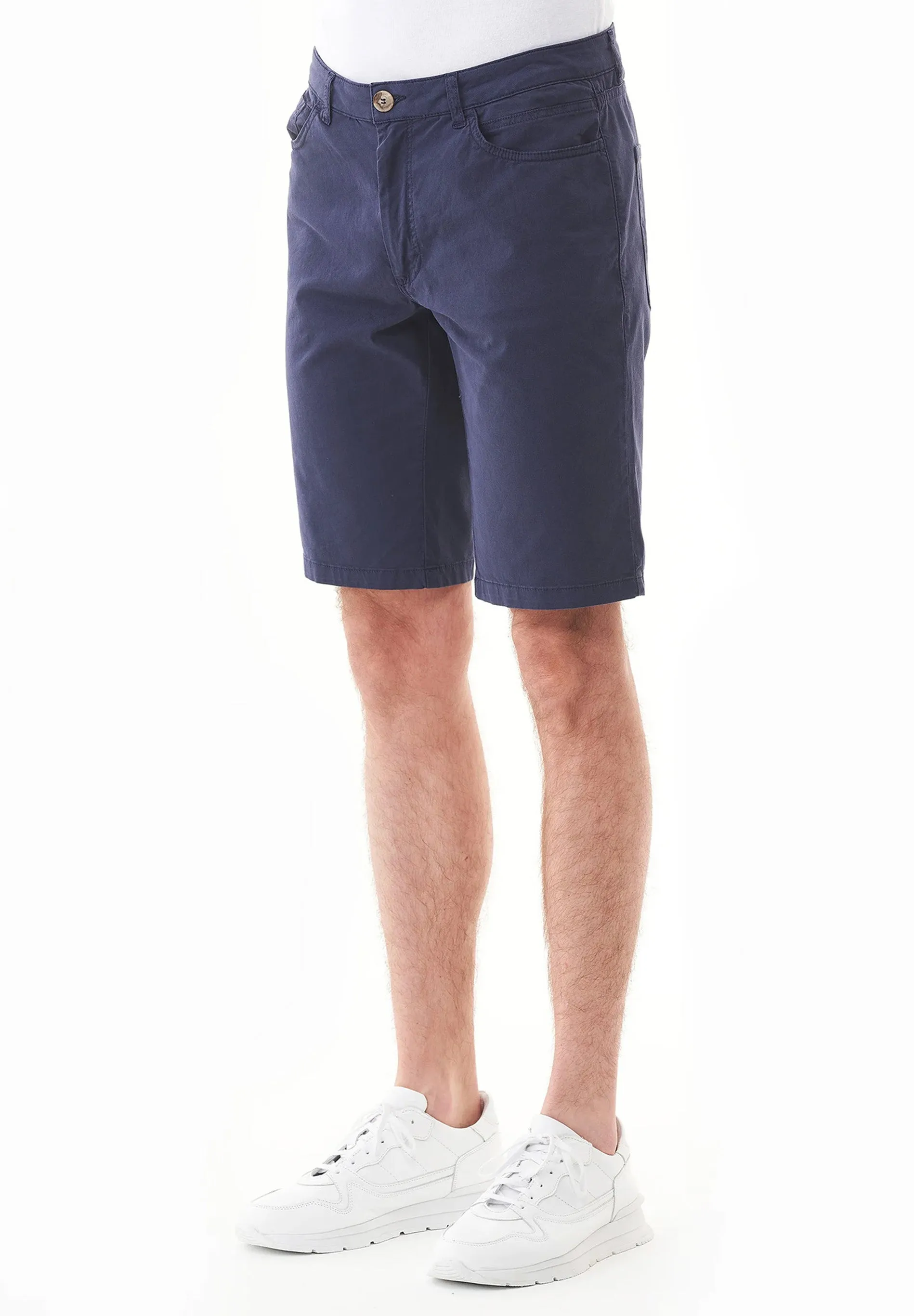 Men's Regular Fit Organic Cotton Shorts Navy sold by Ivalo.com product image thumbnail 3