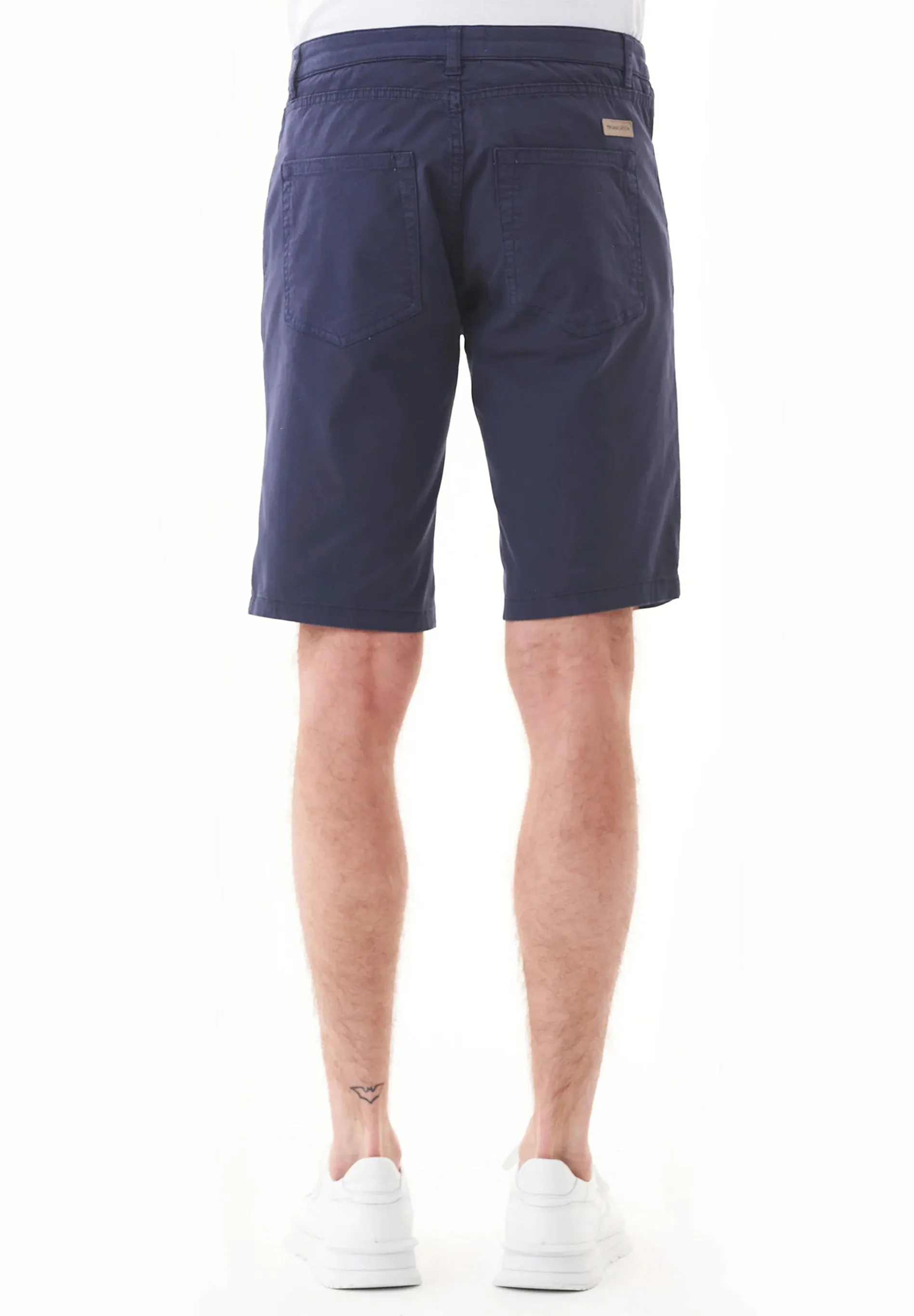 Men's Regular Fit Organic Cotton Shorts Navy sold by Ivalo.com product image thumbnail 4