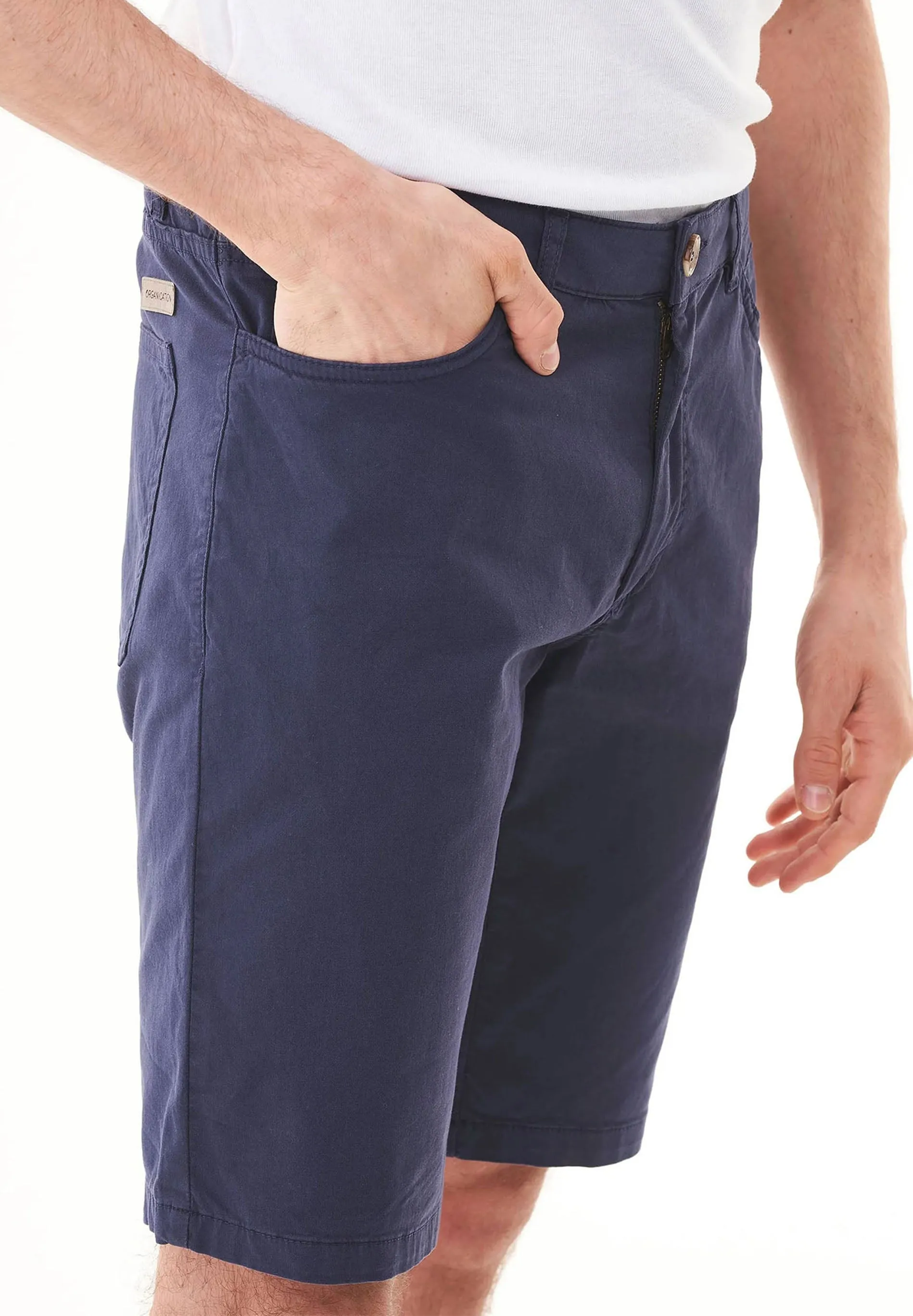 Men's Regular Fit Organic Cotton Shorts Navy sold by Ivalo.com product image thumbnail 5