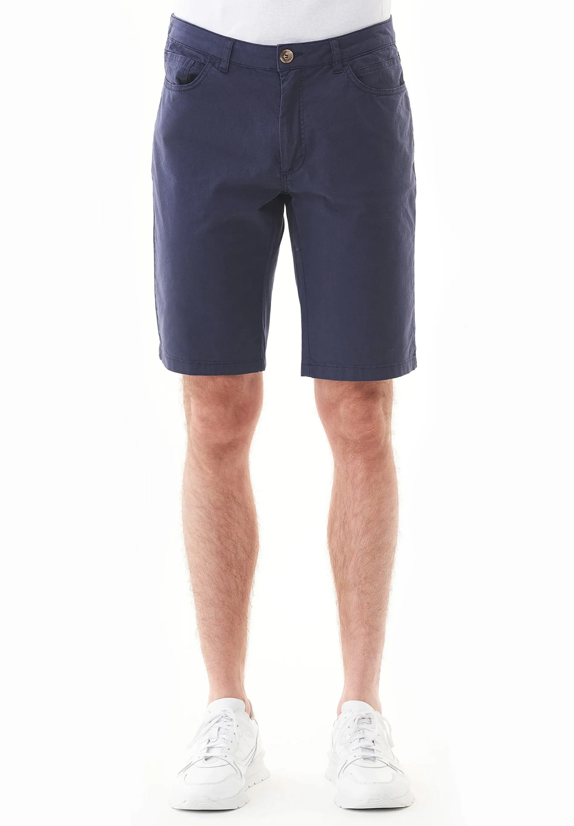 Men's Regular Fit Organic Cotton Shorts Navy sold by Ivalo.com