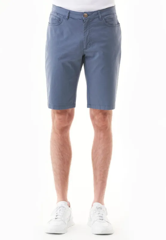 Men's Regular Fit Organic Cotton Shorts Vintage Blue sold by Ivalo.com