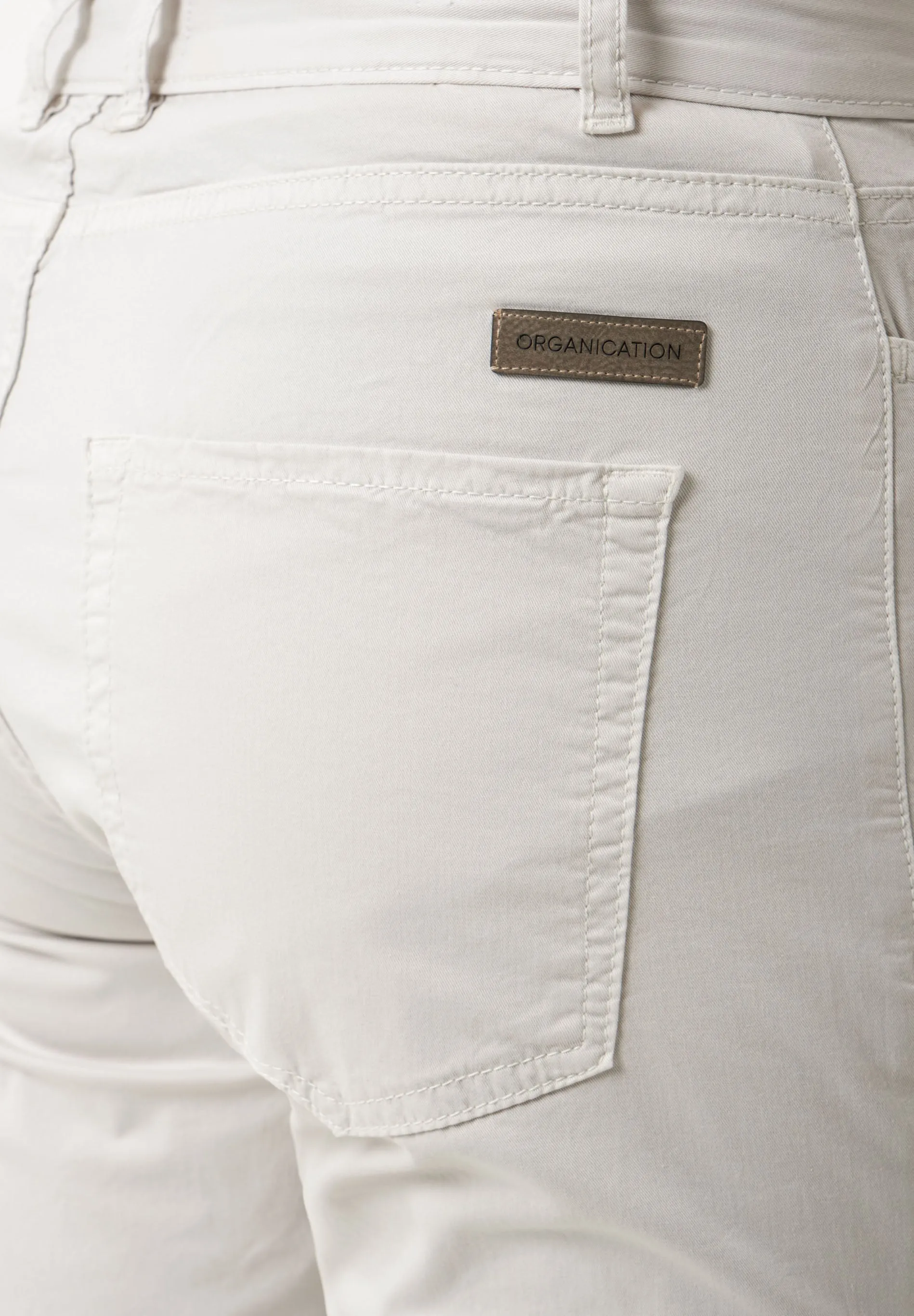 Men's Regular Fit Organic Cotton Shorts Light Grey sold by Ivalo.com product image thumbnail 5