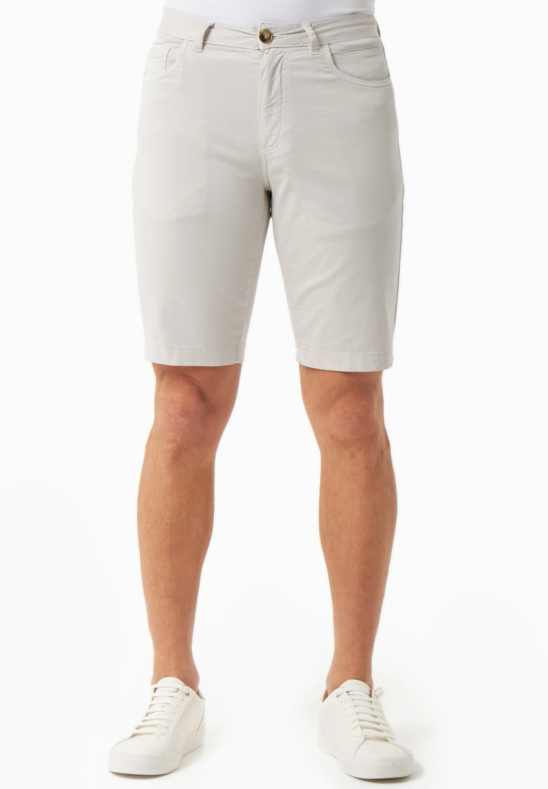 Men's Regular Fit Organic Cotton Shorts Light Grey sold by Ivalo.com