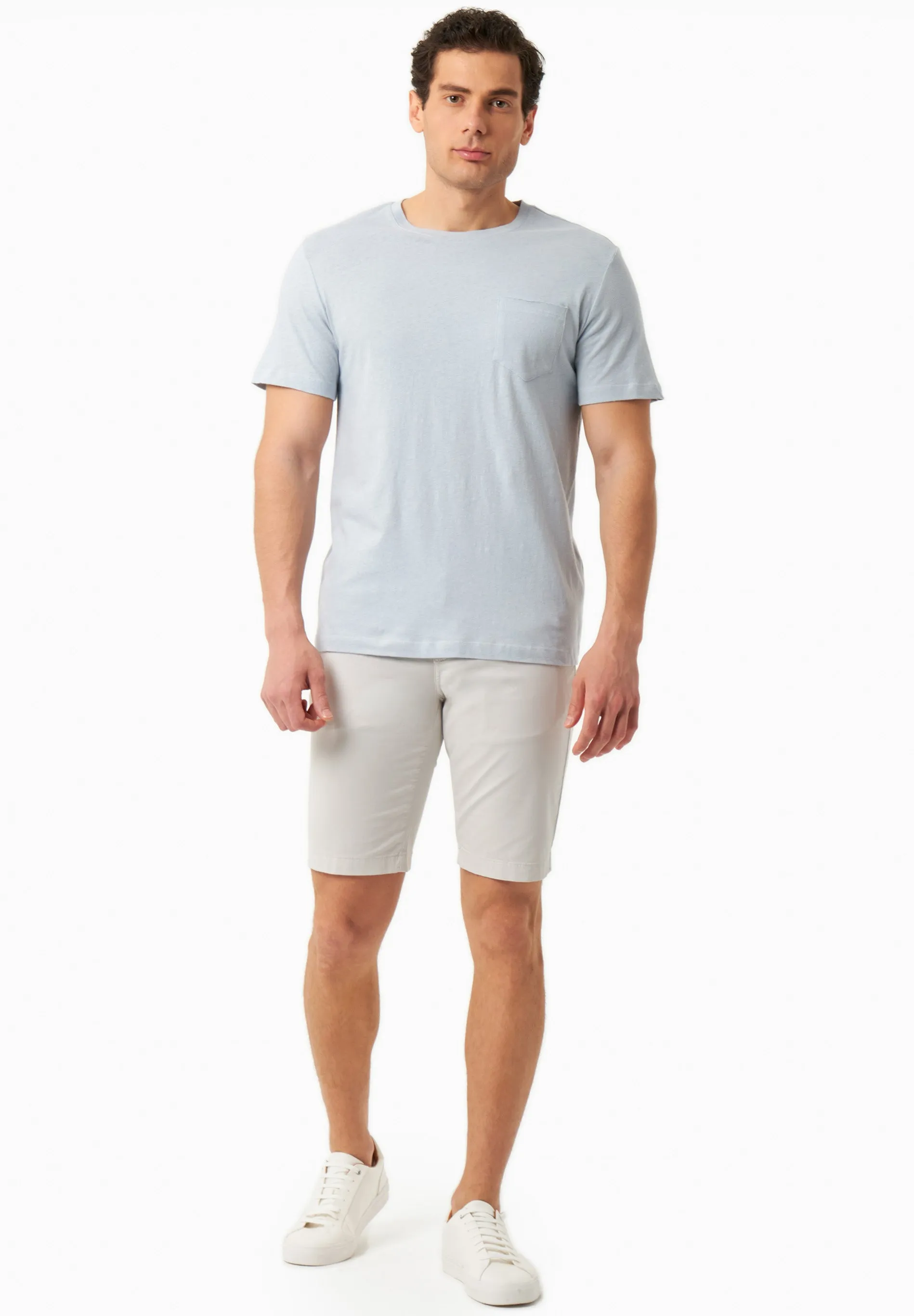 Men's Regular Fit Organic Cotton Shorts Light Grey sold by Ivalo.com product image thumbnail 2