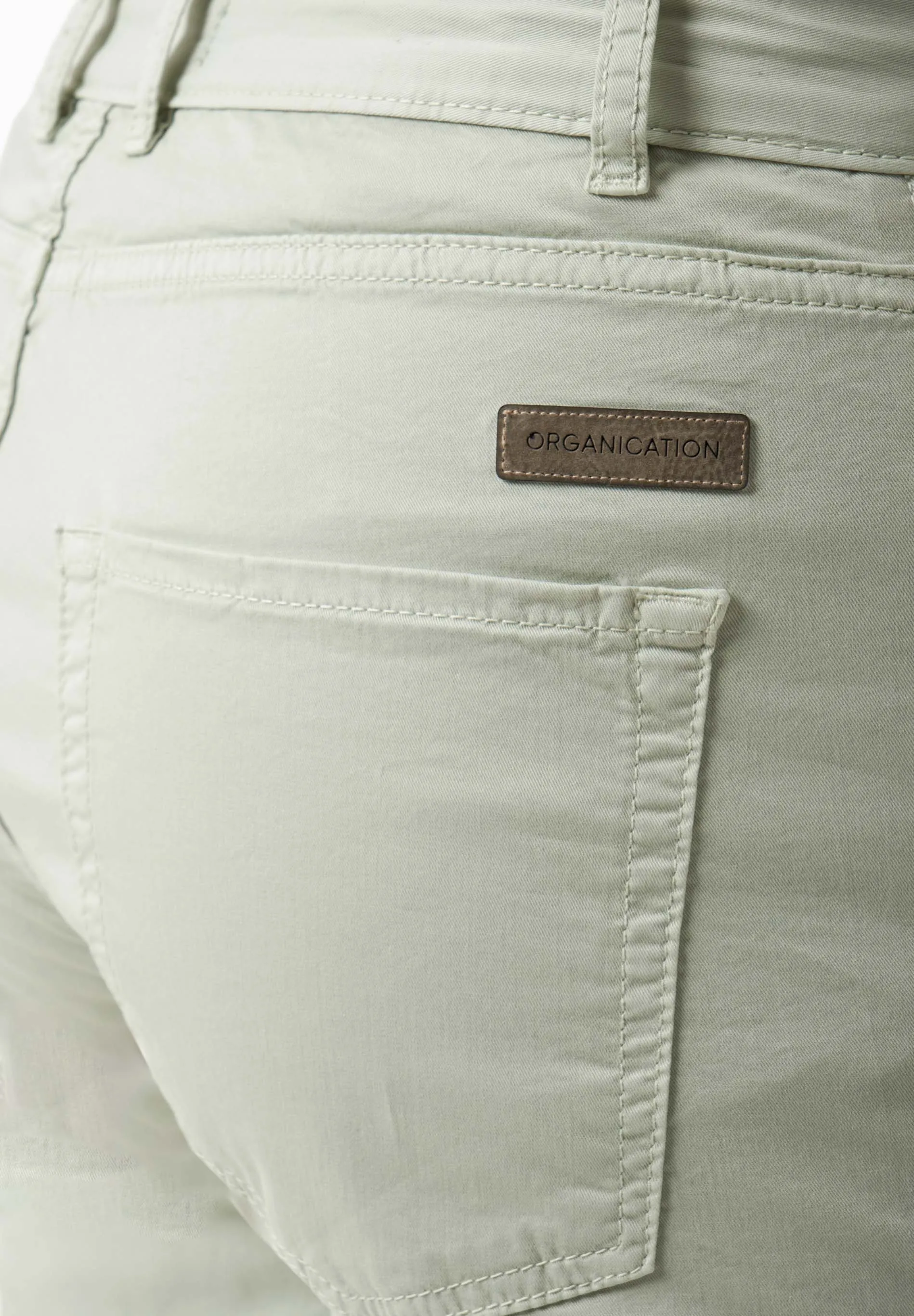 Men's Regular Fit Organic Cotton Shorts Green Moss sold by Ivalo.com product image thumbnail 5