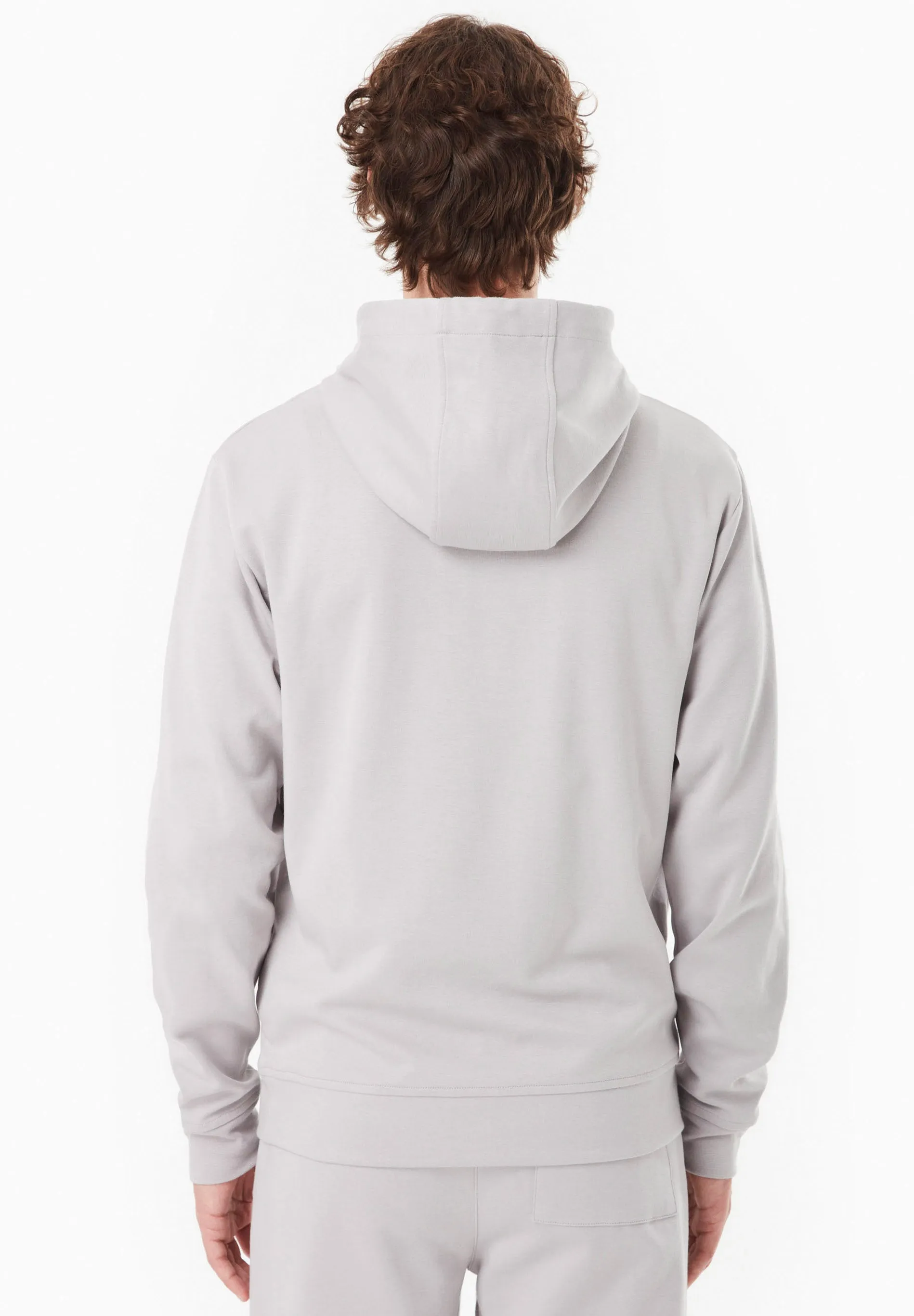 Men's Modal Blend Hoodie Light Grey sold by Ivalo.com product image thumbnail 2