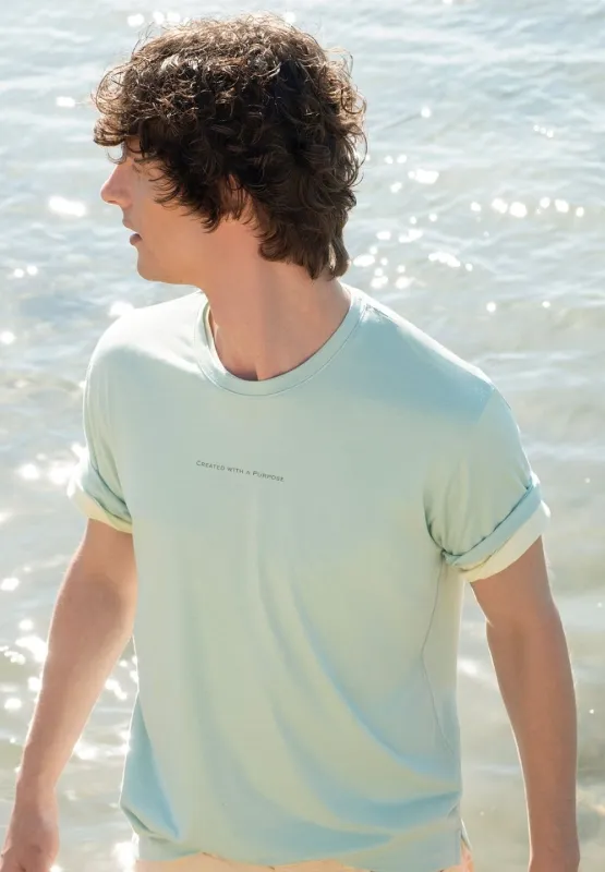 Men's Purpose Modal Blend T-Shirt Mint Green sold by Ivalo.com