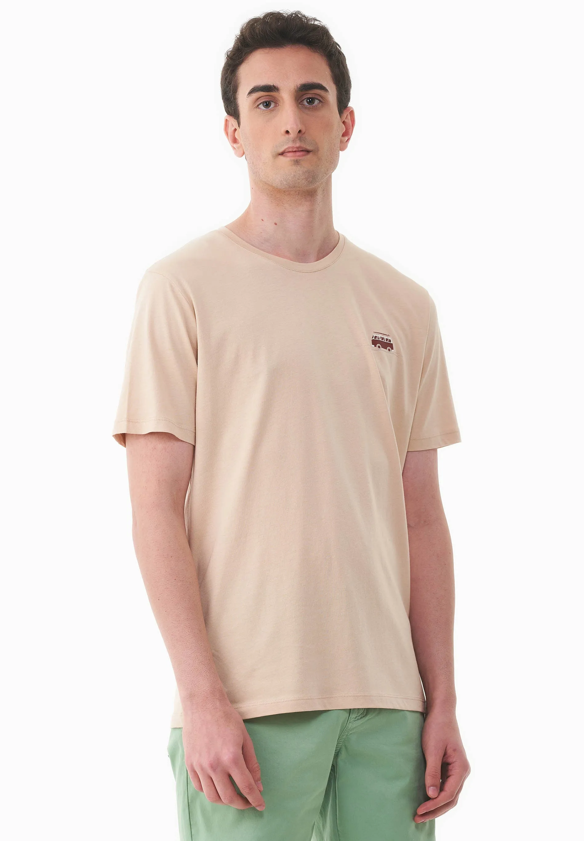 Men's Kleinbus Modal Blend T-Shirt Soft Beige sold by Ivalo.com product image thumbnail 3
