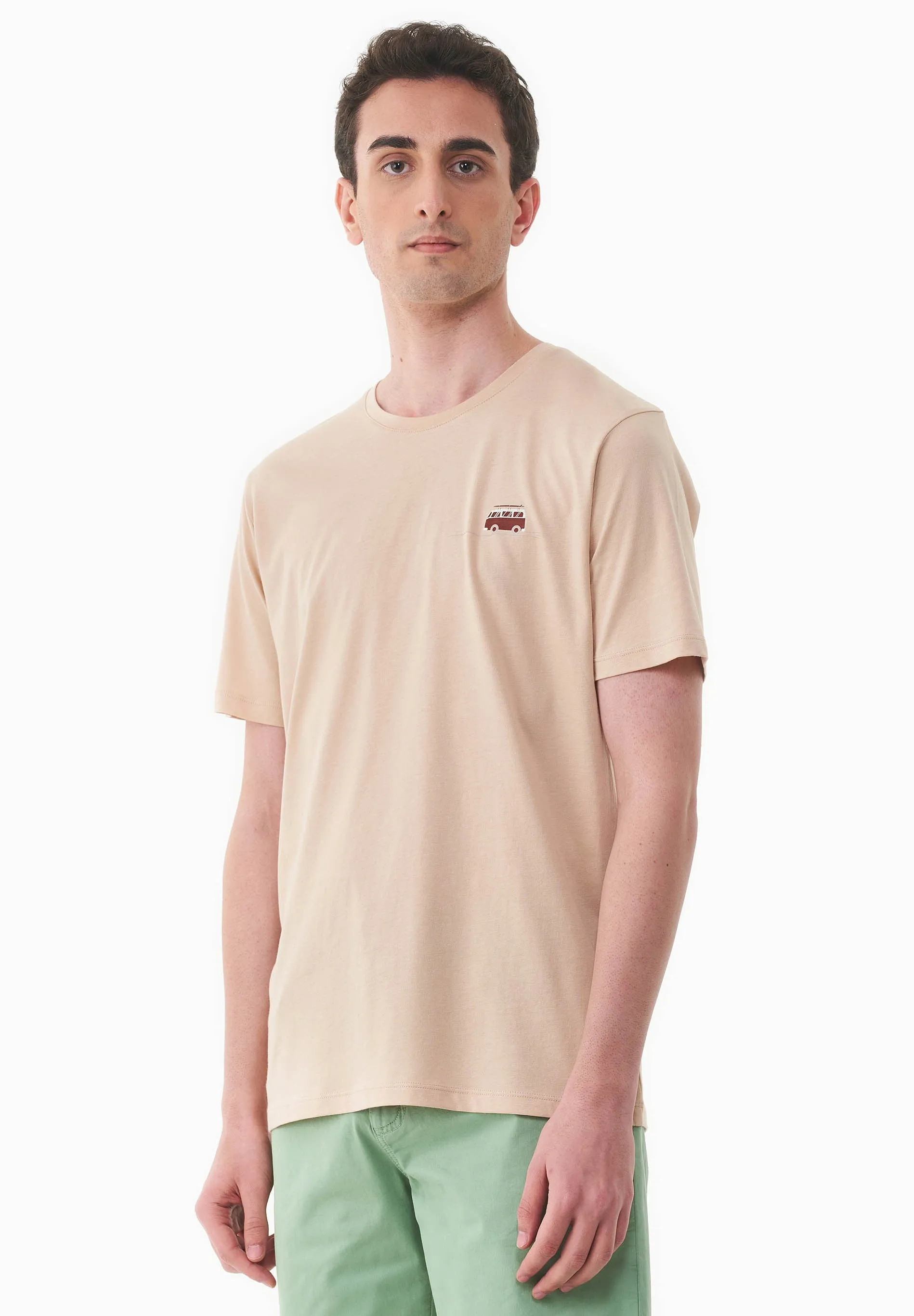 Men's Kleinbus Modal Blend T-Shirt Soft Beige sold by Ivalo.com product image thumbnail 5