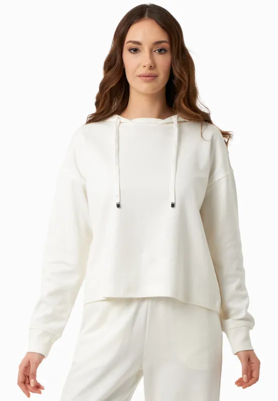 Women's Modal Blend Hoodie Off White sold by Ivalo.com