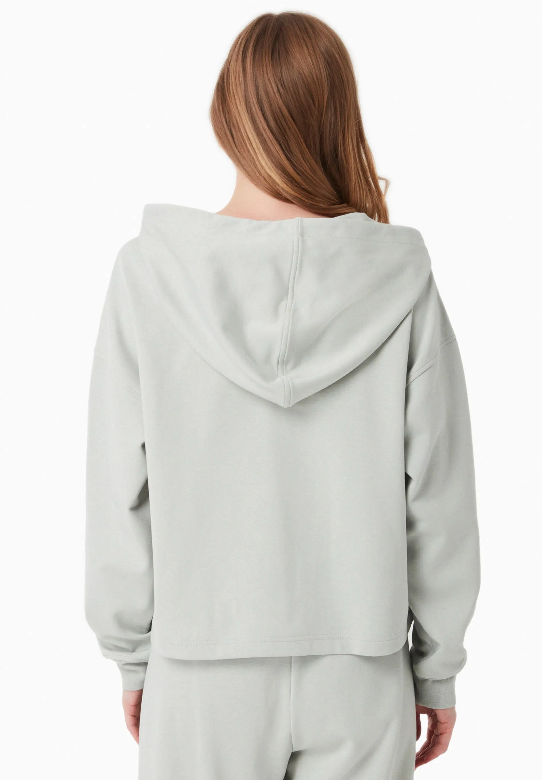 Women's Modal Blend Hoodie Green Moss sold by Ivalo.com product image thumbnail 4