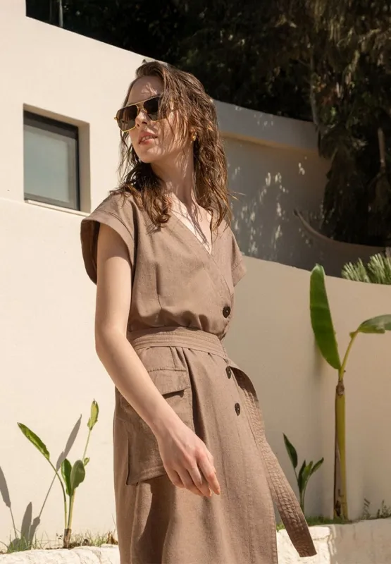 Belted Cargo Dress Caribou sold by Ivalo.com