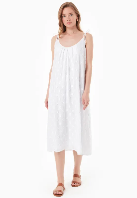 Organic Cotton Jacquard Dress White sold by Ivalo.com