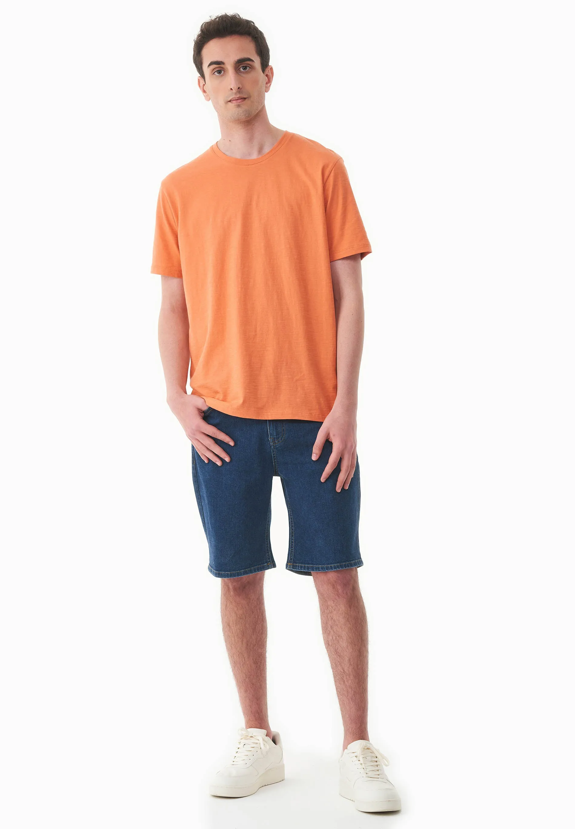 Men's Basic Round Neck T-Shirt Dusty Orange sold by Ivalo.com product image thumbnail 3