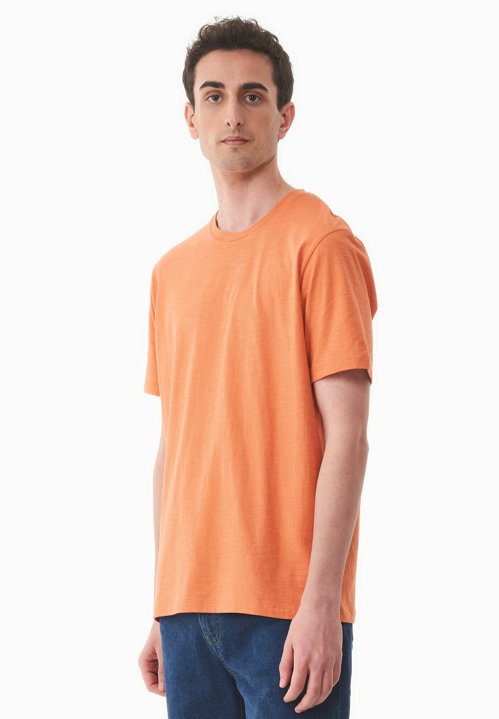 Men's Basic Round Neck T-Shirt Dusty Orange sold by Ivalo.com product image thumbnail 5