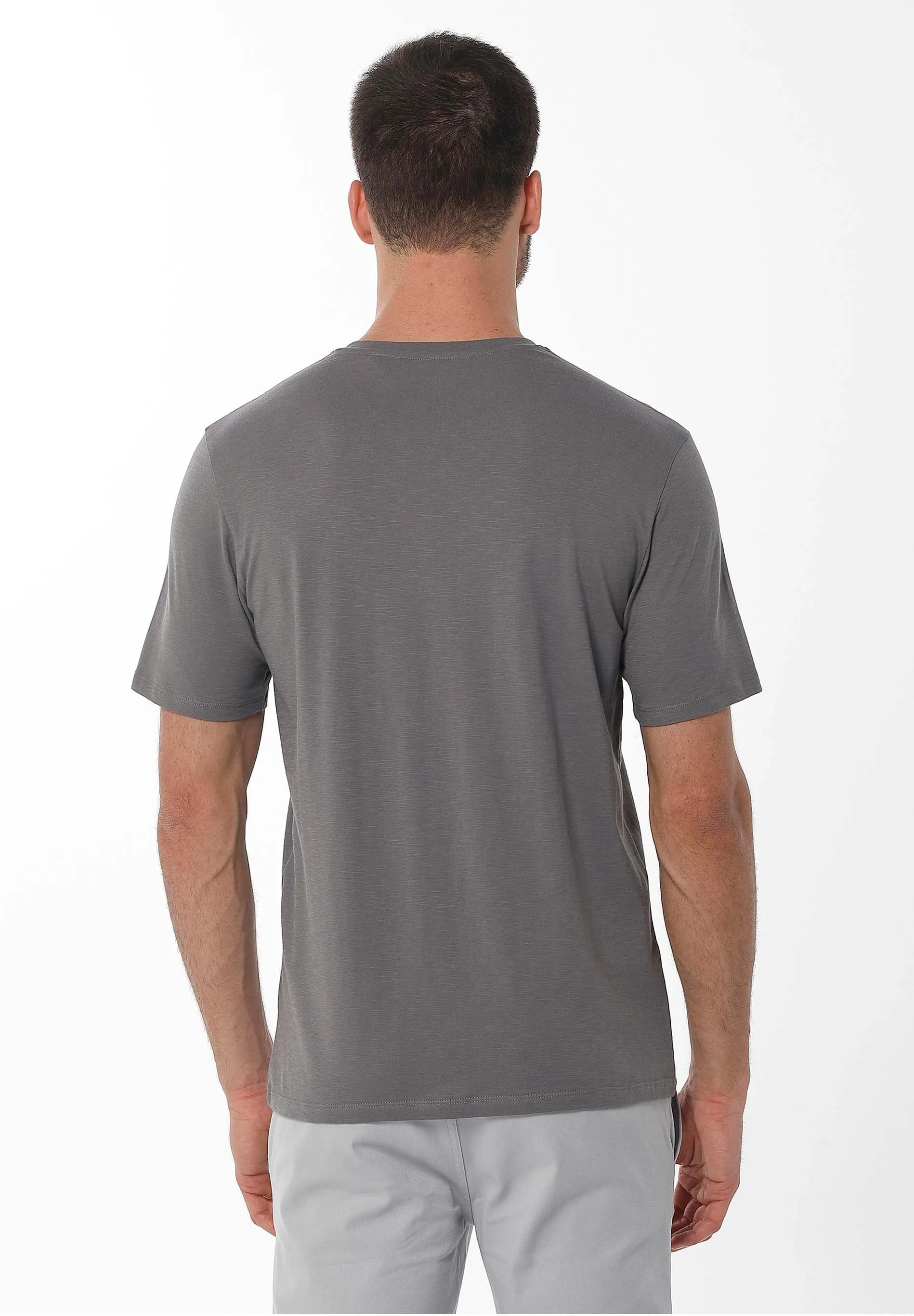 Men's Basic V-Neck T-Shirt Shadow sold by Ivalo.com product image thumbnail 2