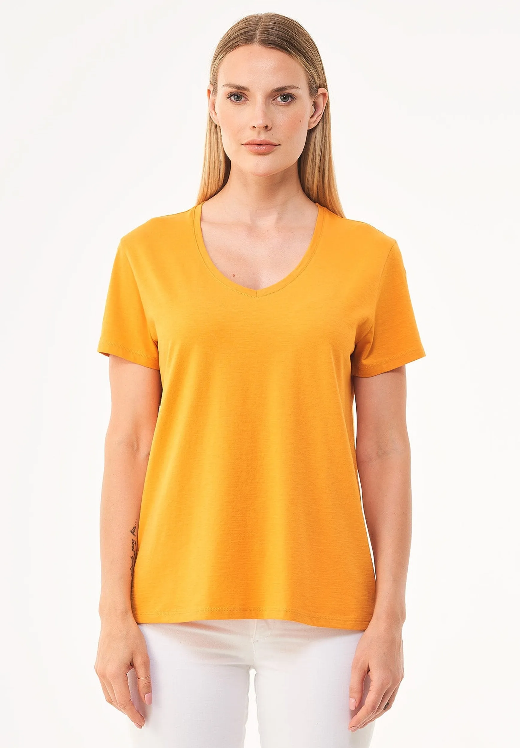 Women's Basic V-Neck T-Shirt Mango sold by Ivalo.com