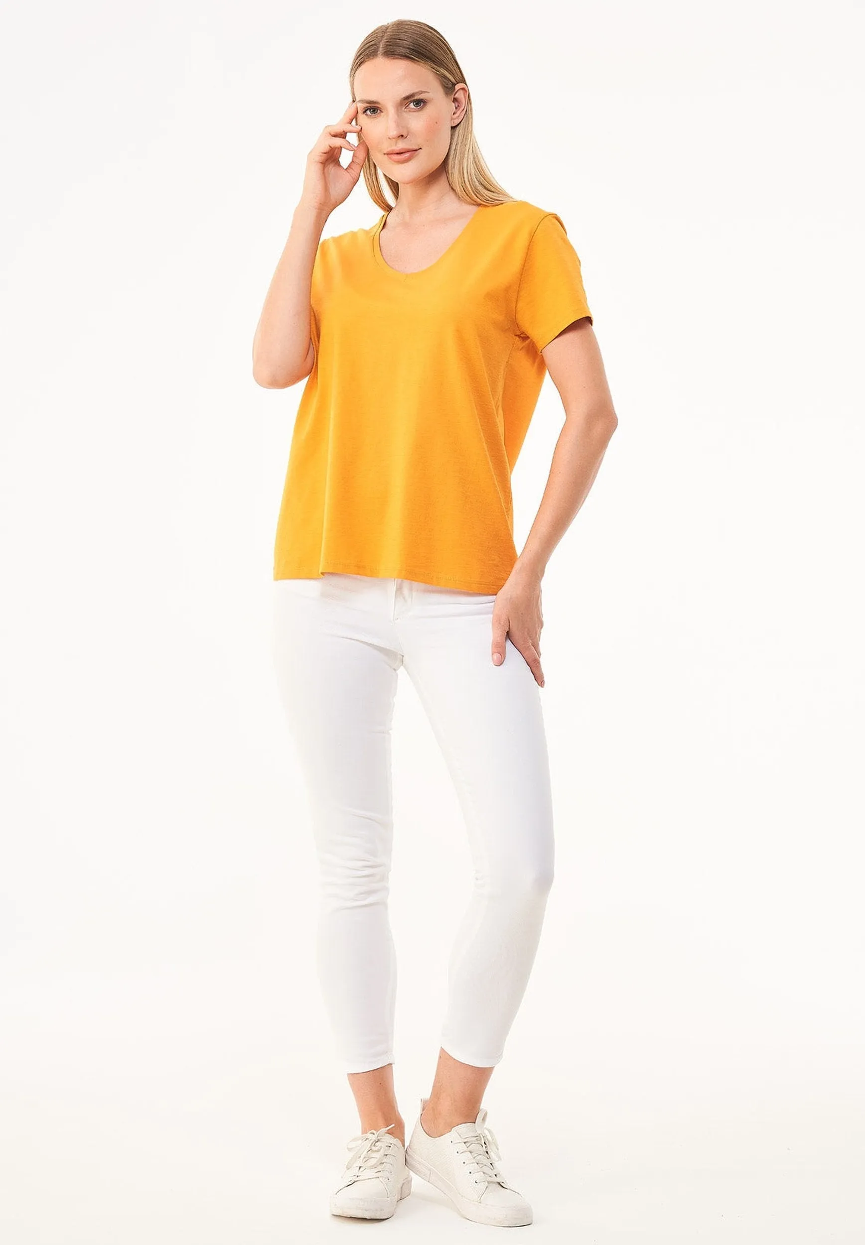 Women's Basic V-Neck T-Shirt Mango sold by Ivalo.com product image thumbnail 3