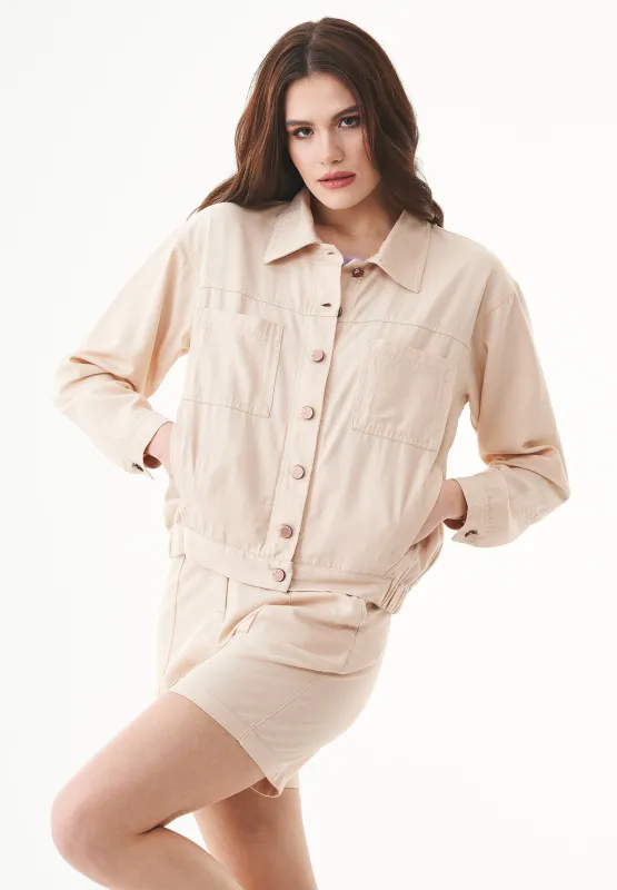 Women's Gabardine Shirt Jacket Abby Stone sold by Ivalo.com