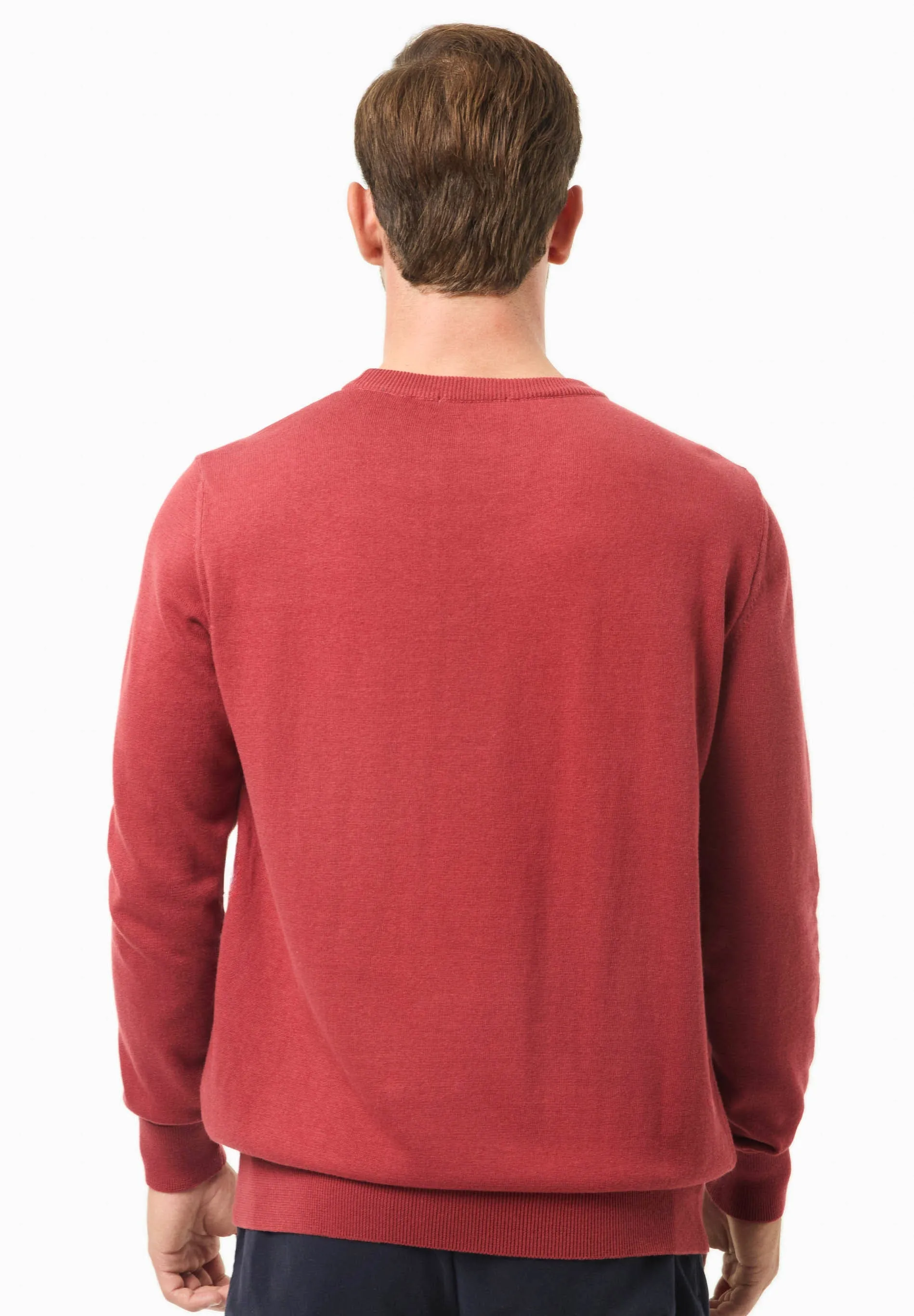 Men's Round Neck Organic Cotton Sweater Merlot sold by Ivalo.com product image thumbnail 2