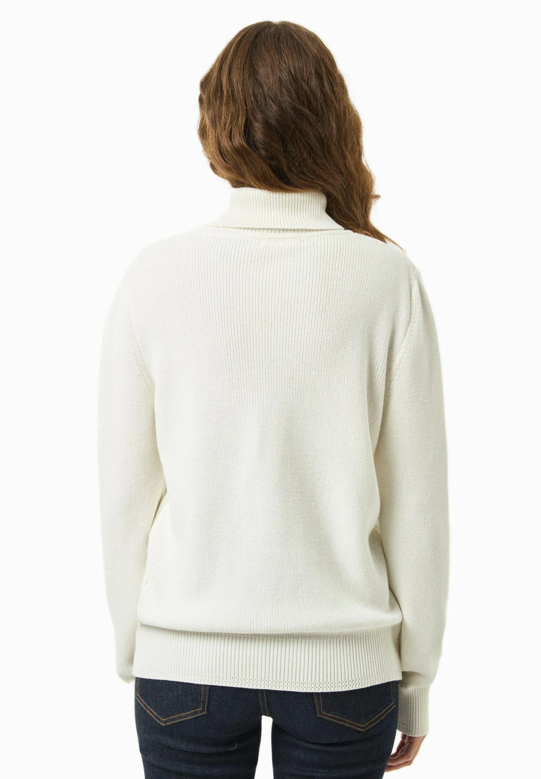 Women's Organic Cotton Turtleneck Knit Off White sold by Ivalo.com product image thumbnail 2