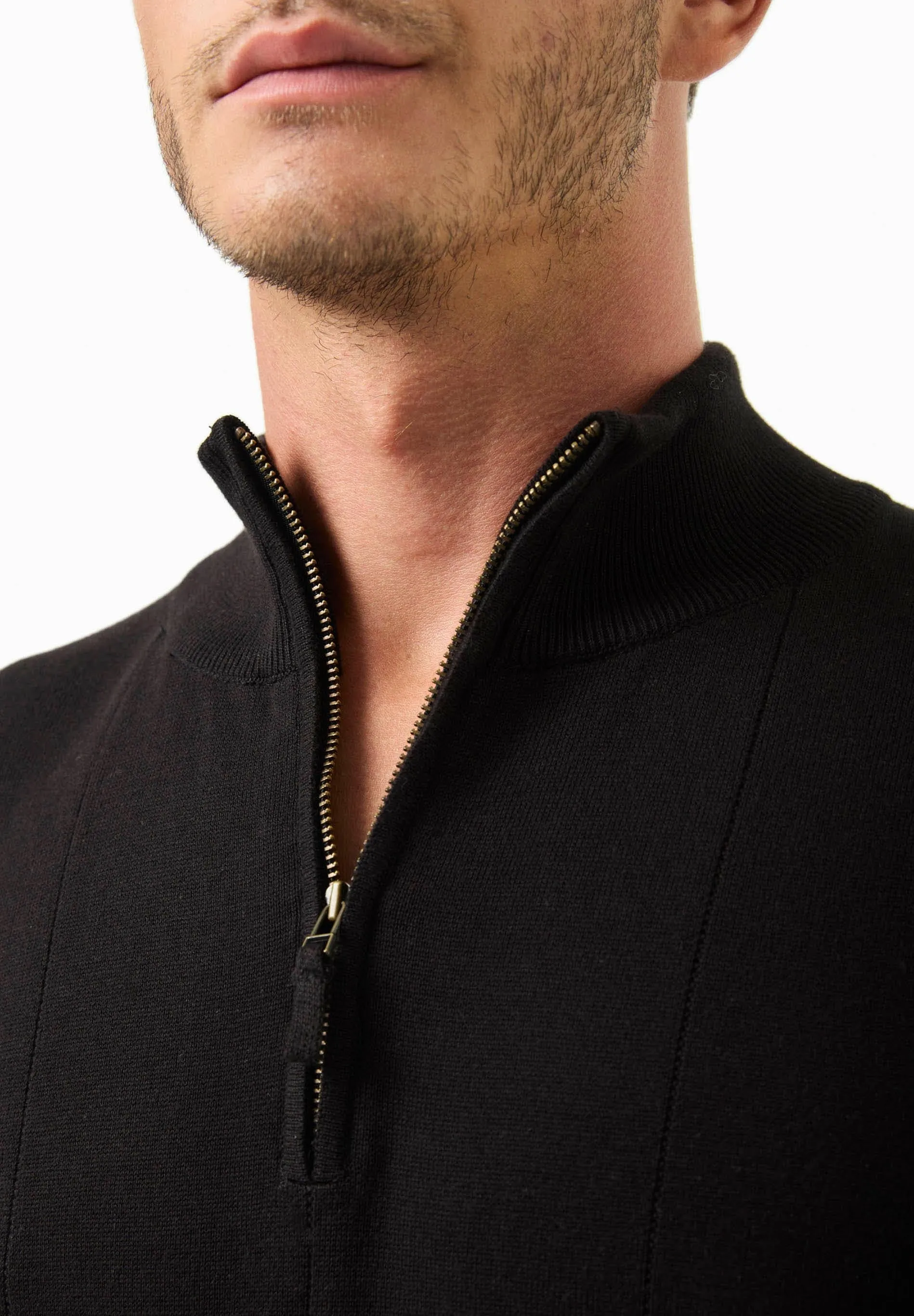 Men's Troyer Zip Sweater Black sold by Ivalo.com product image thumbnail 5