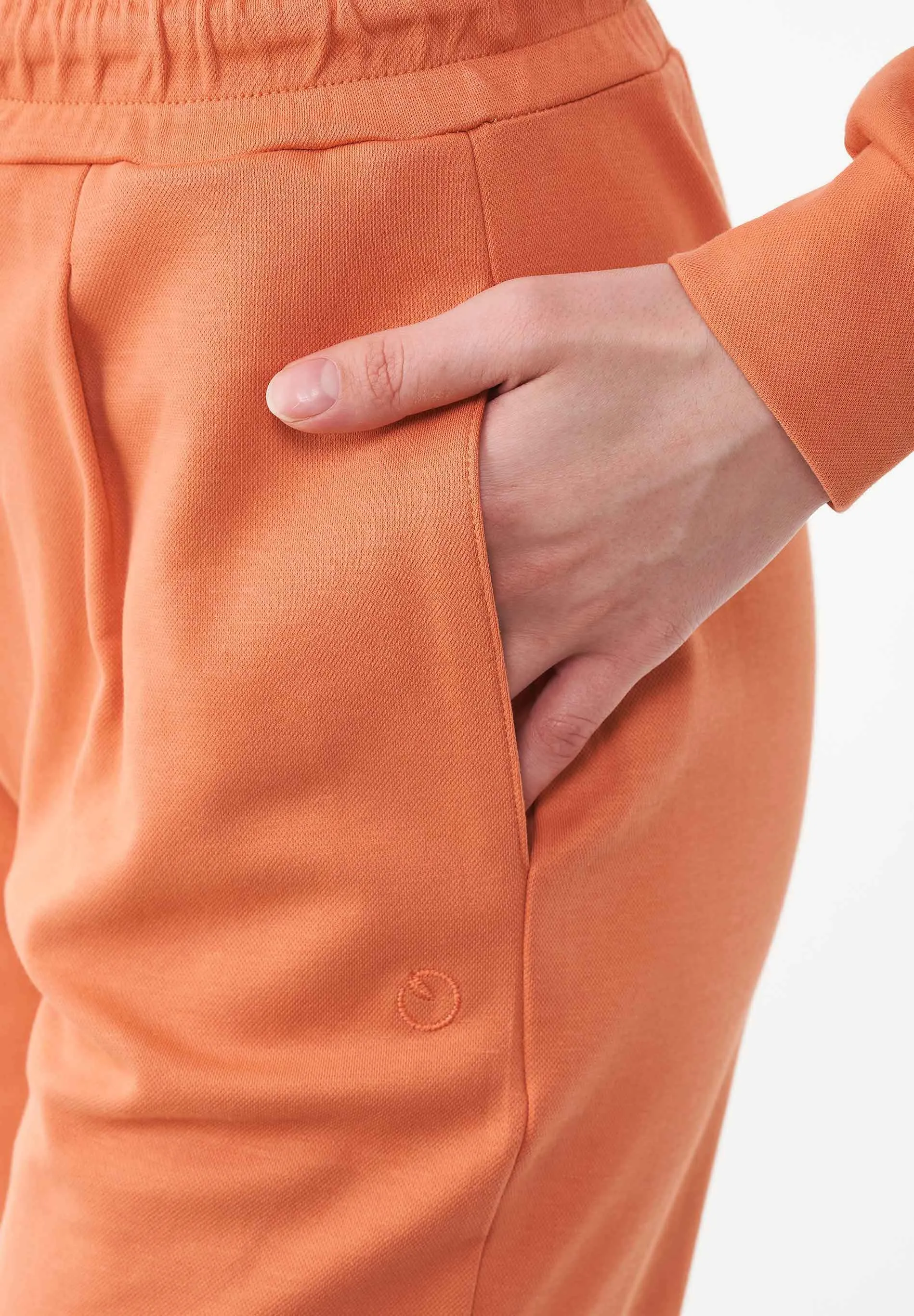 Women's Light Organic Cotton Interlock Sweatpants Dusty Orange sold by Ivalo.com product image thumbnail 5