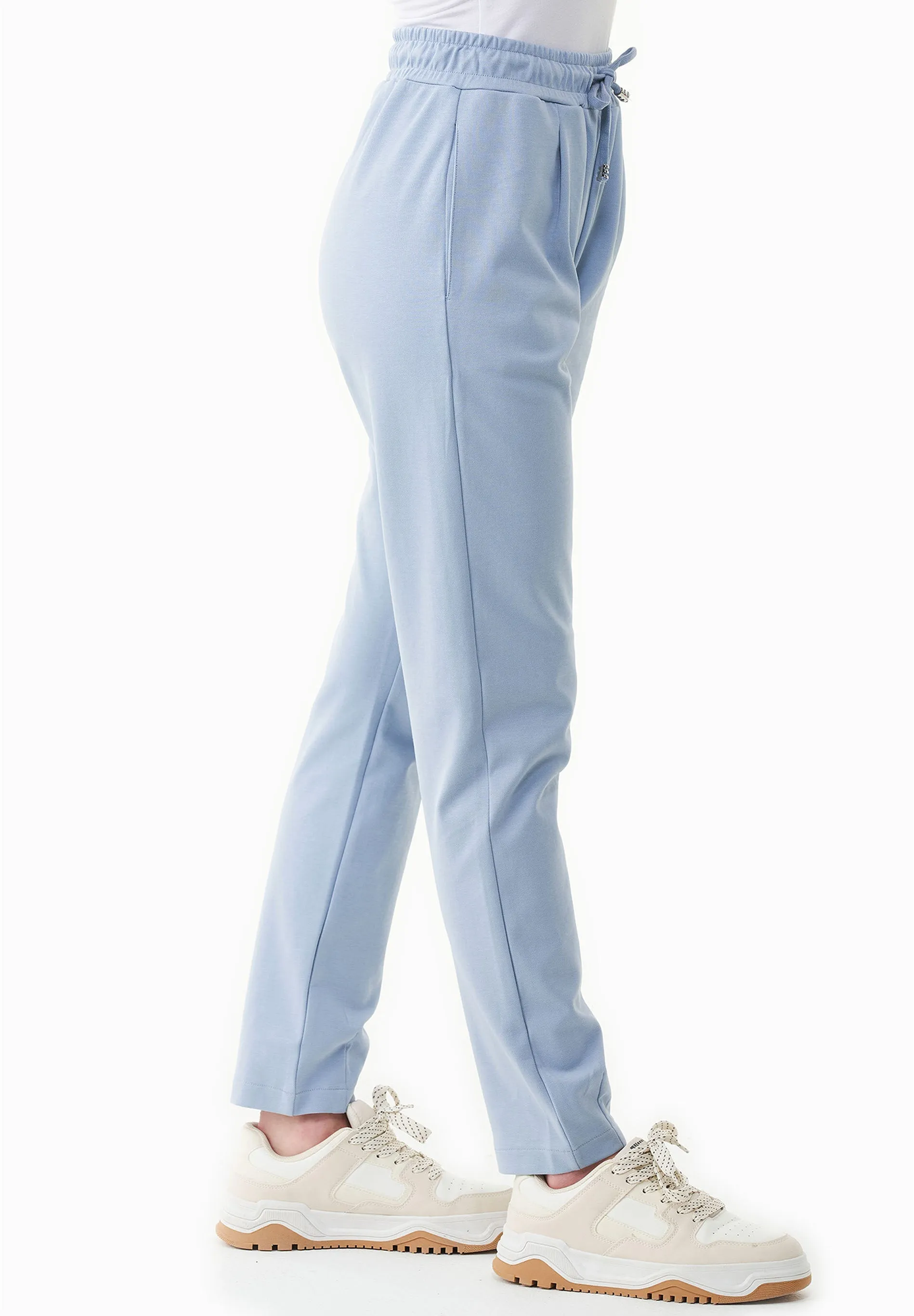 Women's Light Organic Cotton Interlock Sweatpants Ice Blue sold by Ivalo.com product image thumbnail 3