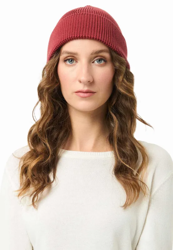 Knitted Organic Cotton Beanie Merlot sold by Ivalo.com
