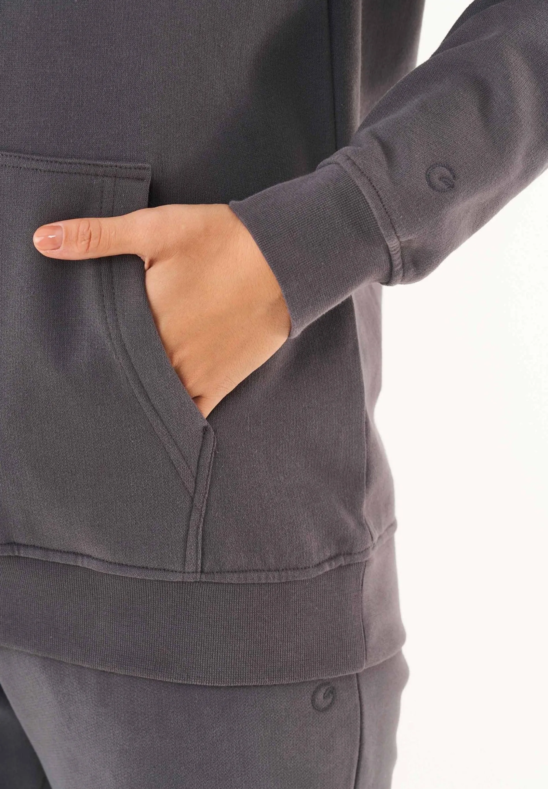 Women's Basic Soft Touch Organic Cotton Hoodie Asphalt sold by Ivalo.com product image thumbnail 5