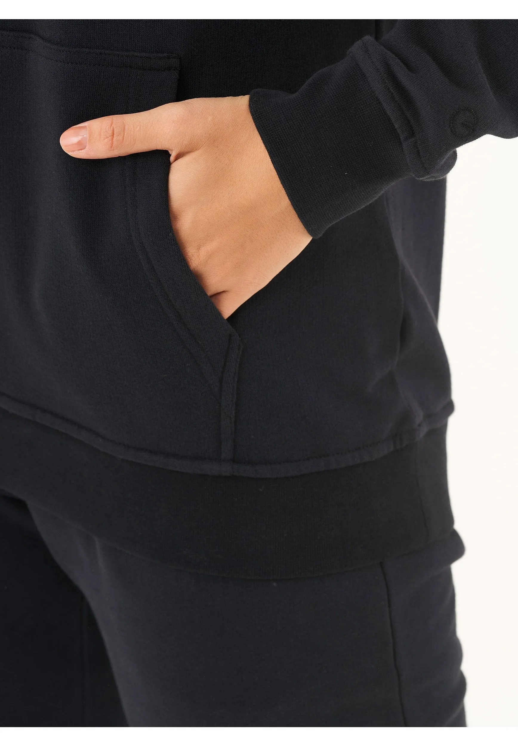 Women's Basic Soft Touch Organic Cotton Hoodie Black sold by Ivalo.com product image thumbnail 5