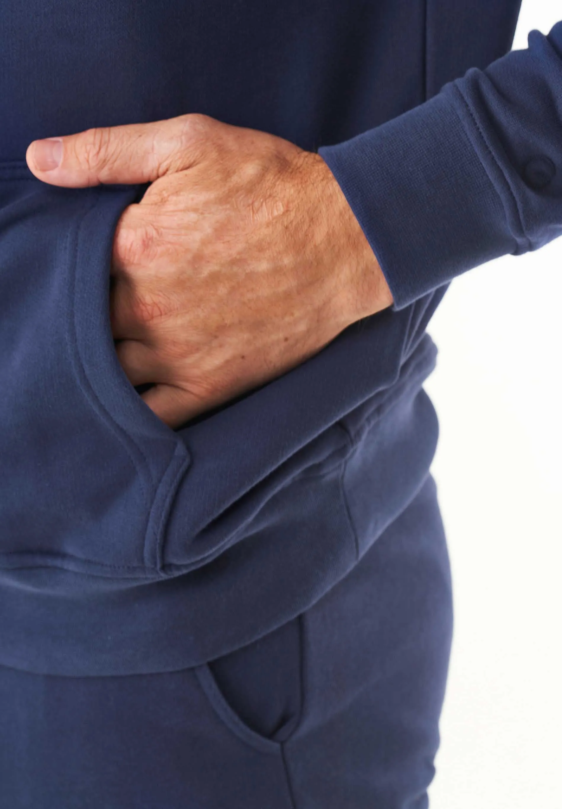 Men's Basic Soft Touch Organic Cotton Hoodie Navy sold by Ivalo.com product image thumbnail 5