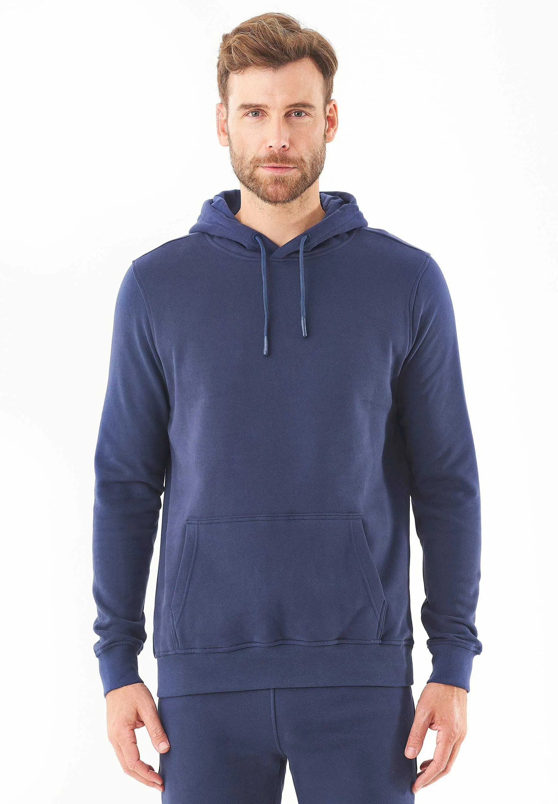 Men's Basic Soft Touch Organic Cotton Hoodie Navy sold by Ivalo.com