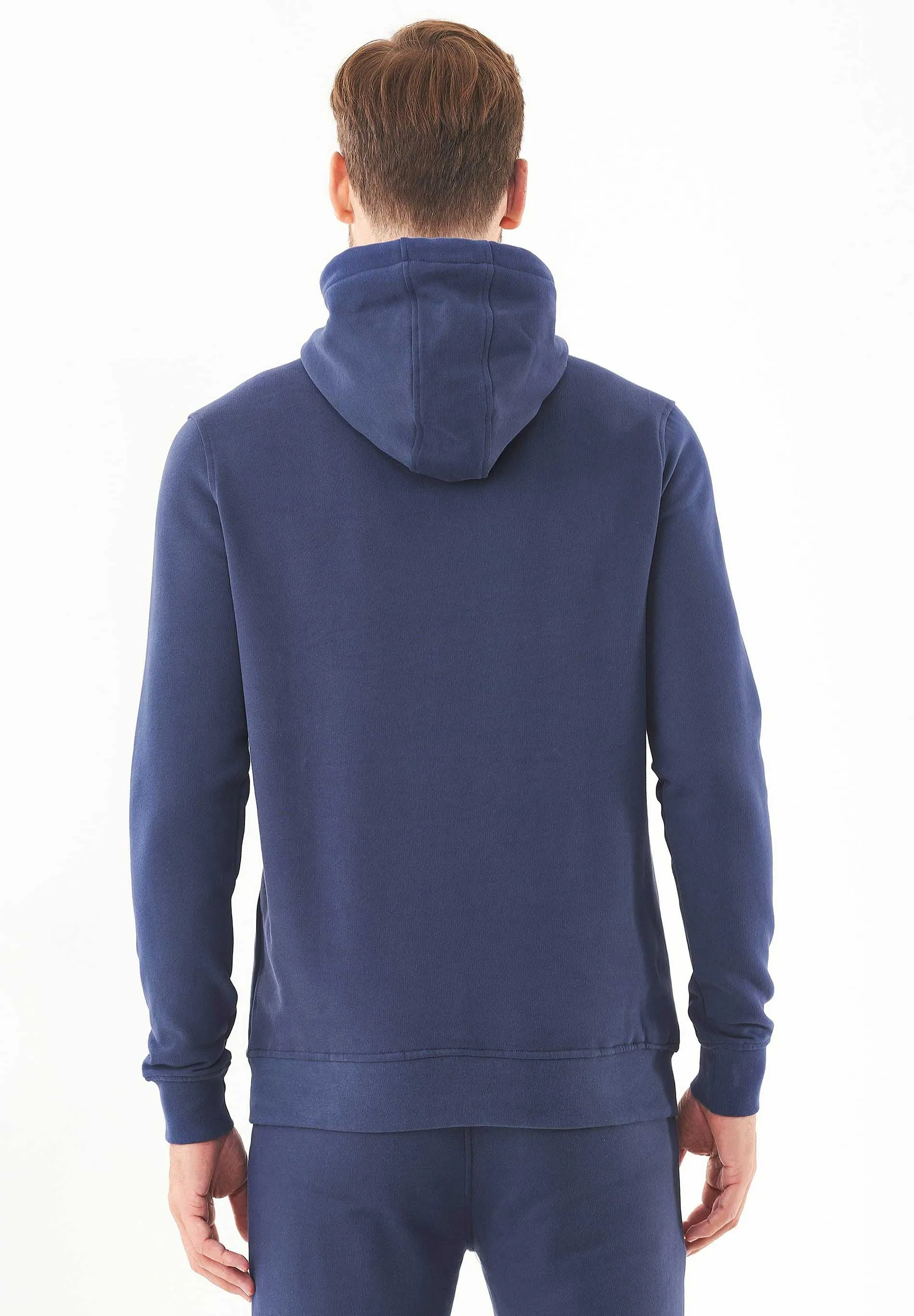 Men's Basic Soft Touch Organic Cotton Hoodie Navy sold by Ivalo.com product image thumbnail 2
