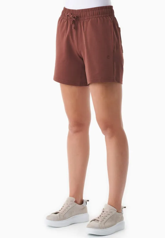 Sabbrina Light Organic Cotton Sweatshorts Coffee Brown sold by Ivalo.com
