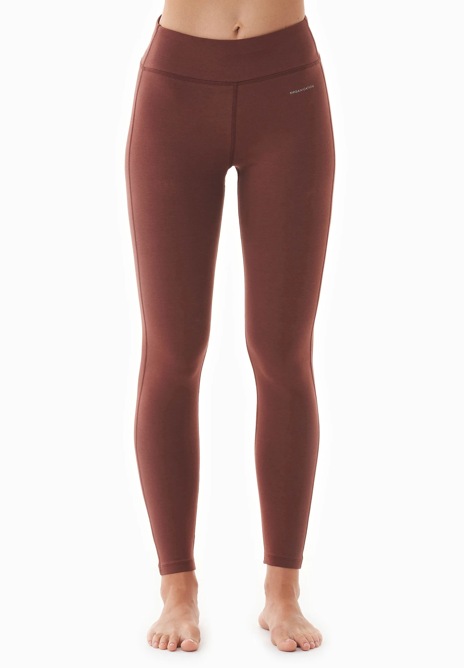 Lenna High Waist Organic Cotton Leggings Coffee Brown sold by Ivalo.com product image thumbnail 3