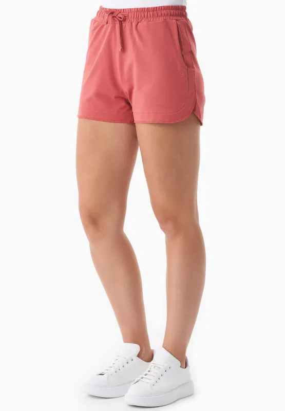 Sanndra Light Organic Cotton Sweatshorts Red Wood sold by Ivalo.com
